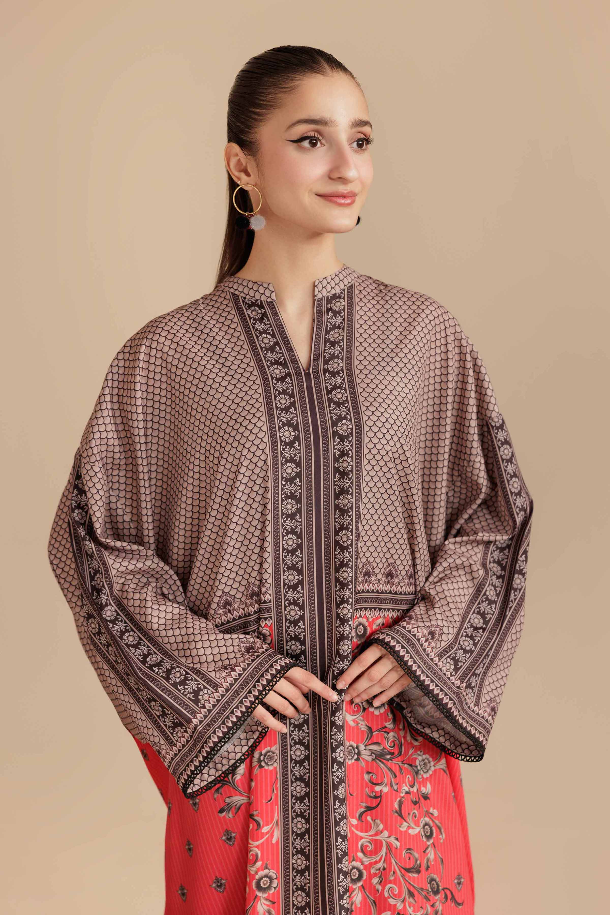 Printed Tunic - AS25-104 for Women - Pret Collection | Nishat | Shop Online