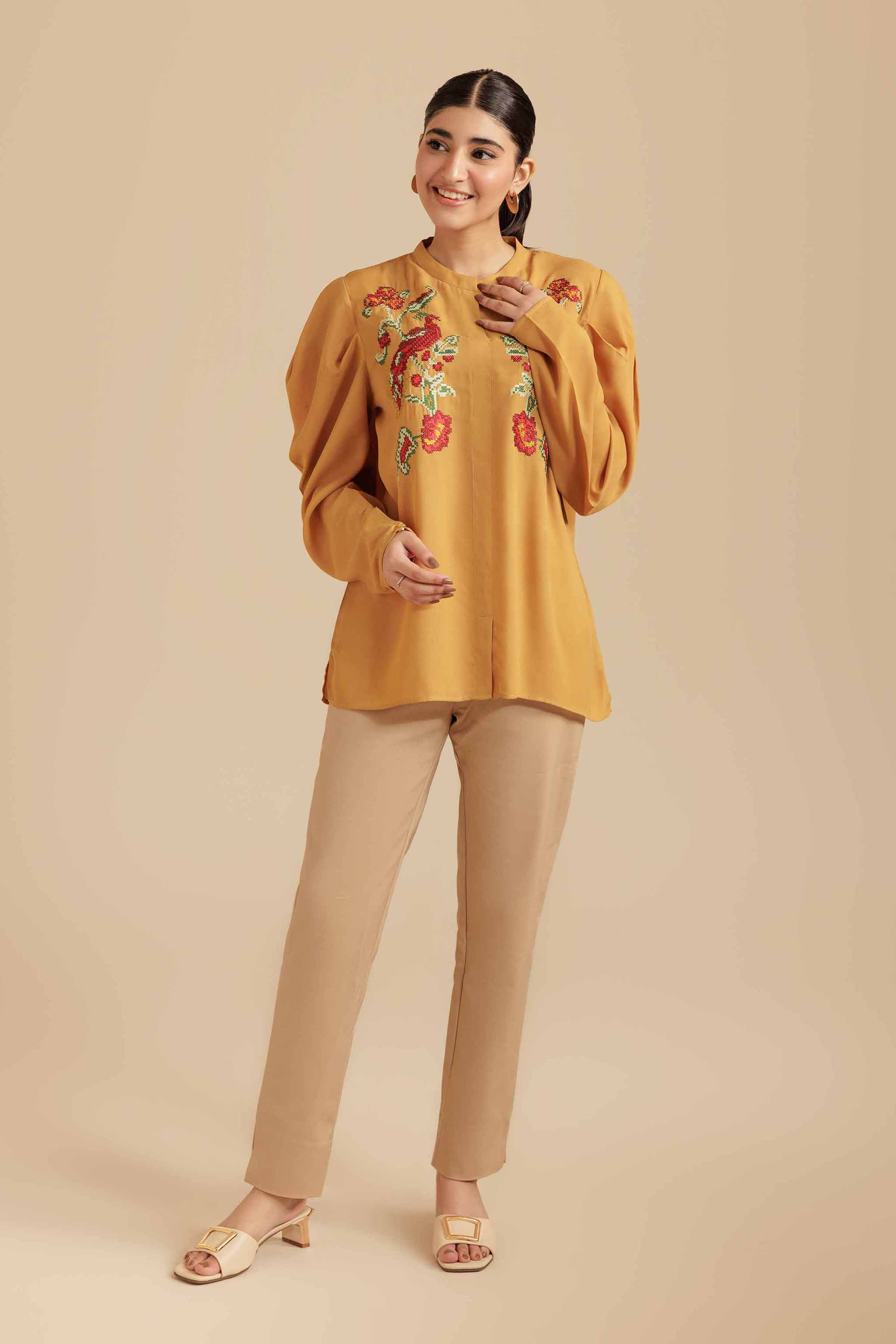 Embroidered Tunic - AS25-105 for Women - Pret Collection | Nishat | Shop Online