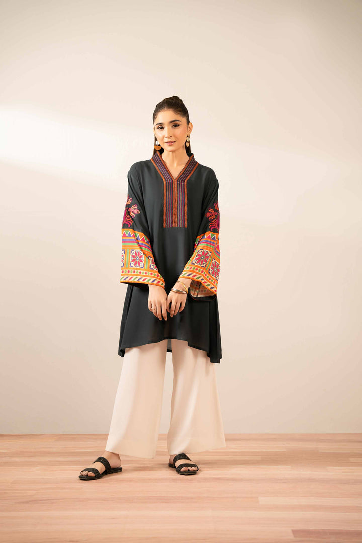 Printed Embroidered Tunic - AS25-107 for Women - Pret Collection | Nishat | Shop Online