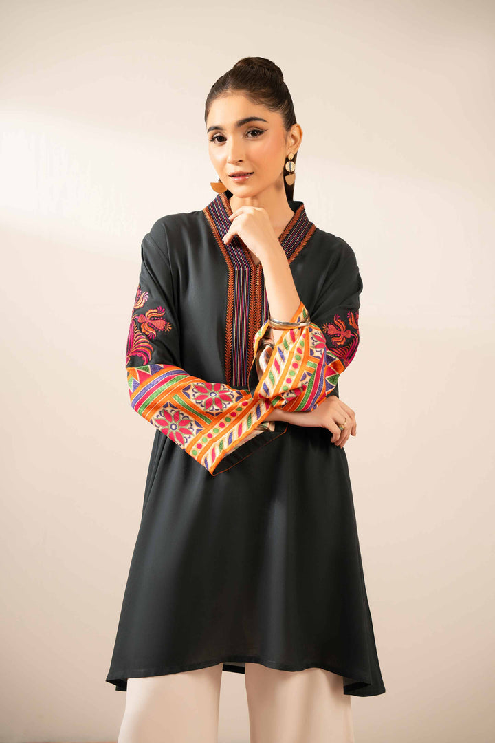 Printed Embroidered Tunic - AS25-107 for Women - Pret Collection | Nishat | Shop Online