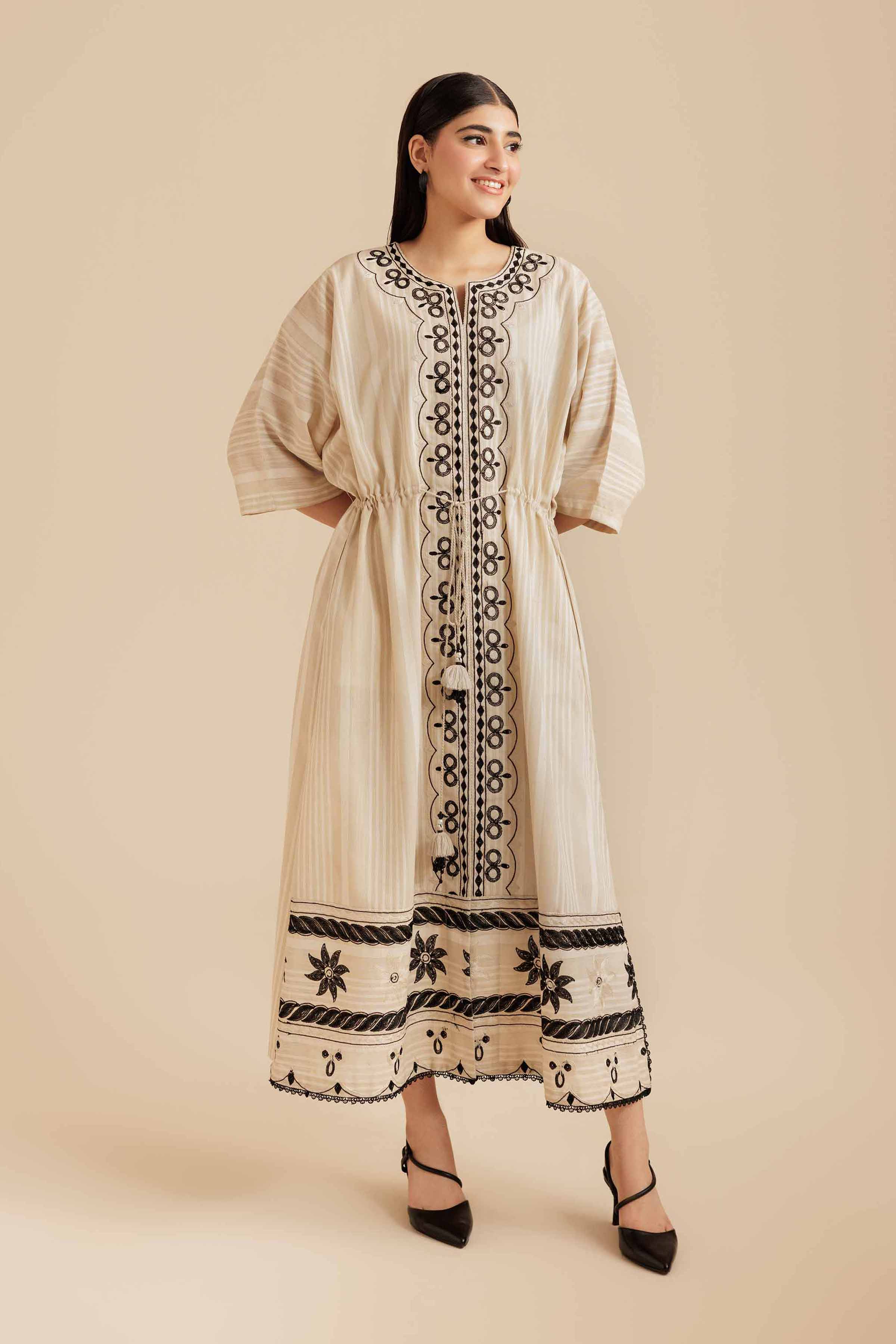 1 Piece Embroidered Dress AS25-109 Aura Winter 2025