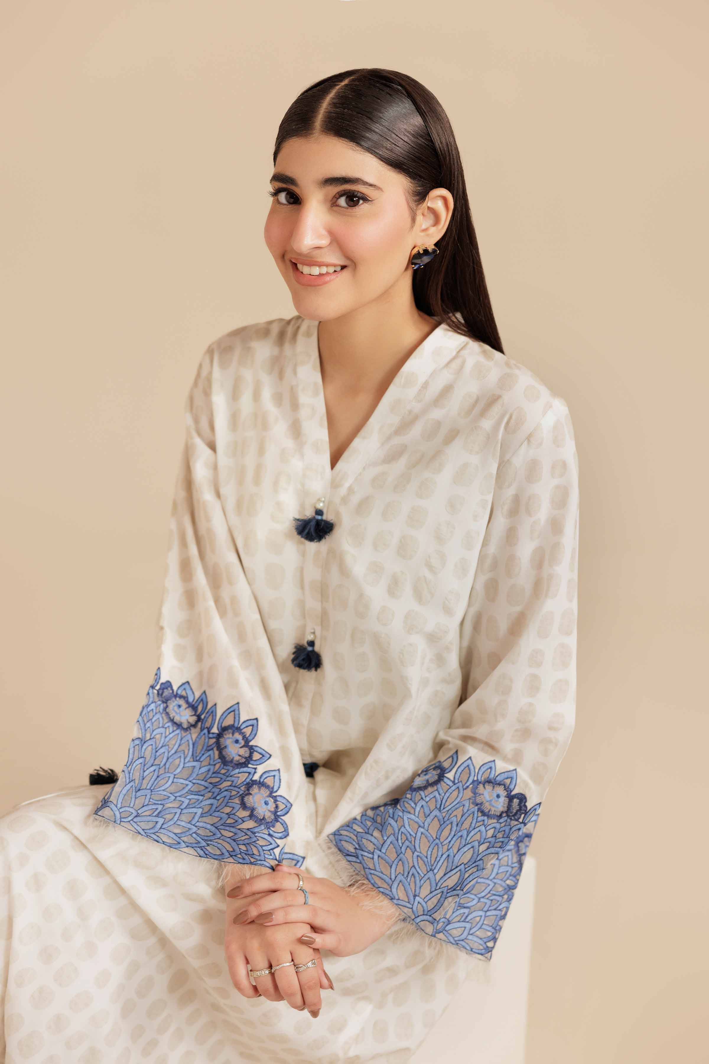 Embroidered Shirt - AS25-111 for Women - Pret Collection | Nishat | Shop Online