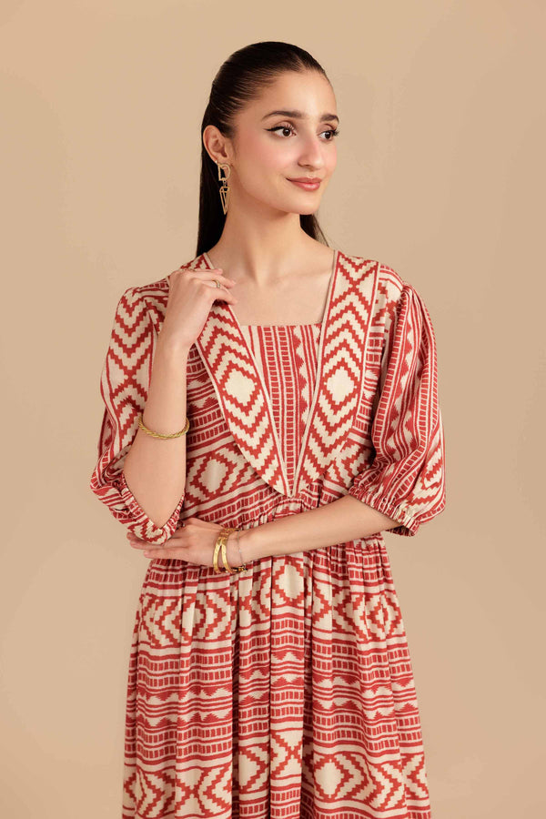 Printed Dress - AS25-114 for Women - Pret Collection | Nishat | Shop Online