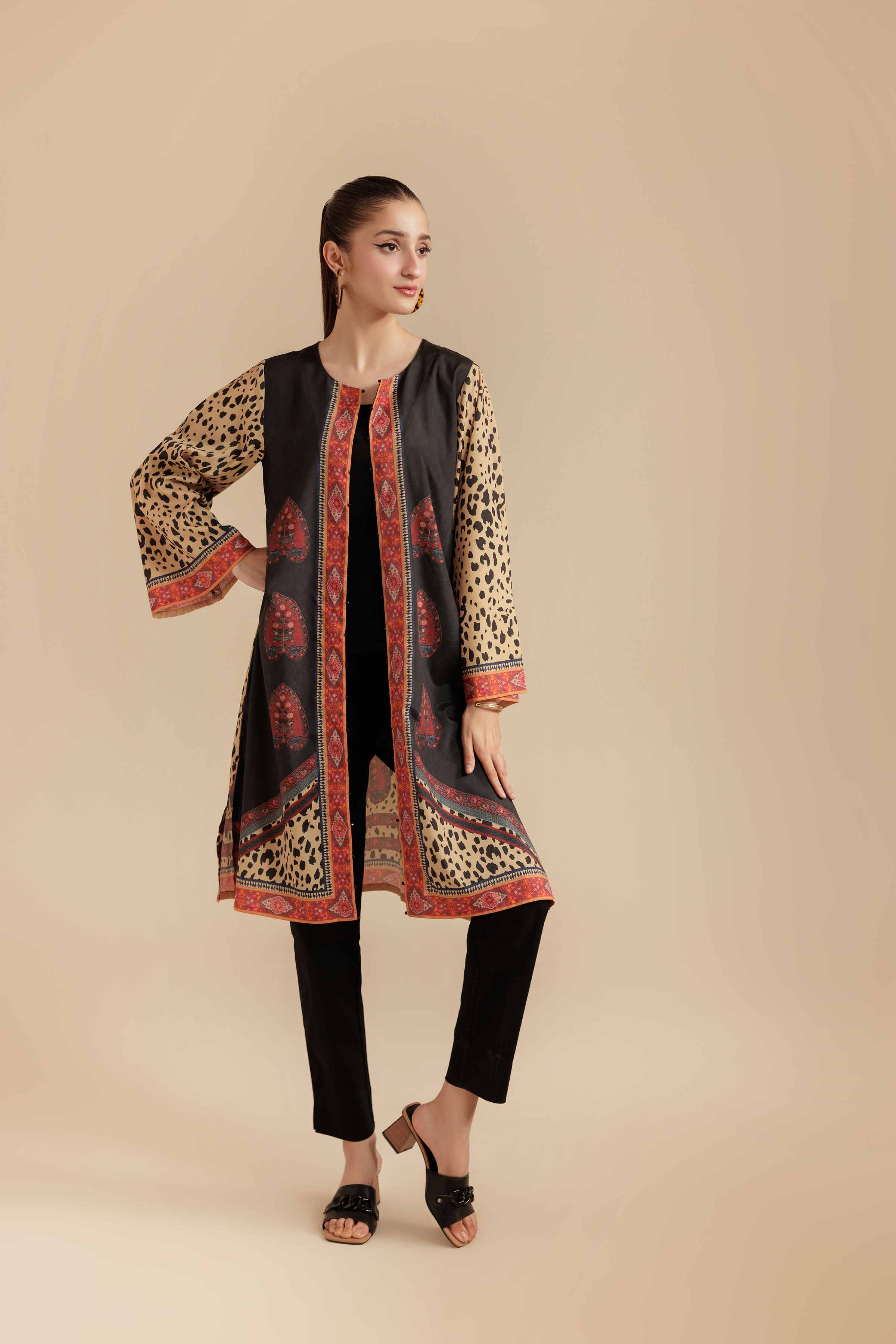 Printed Jacket - AS25-118 for Women - Pret Collection | Nishat | Shop Online