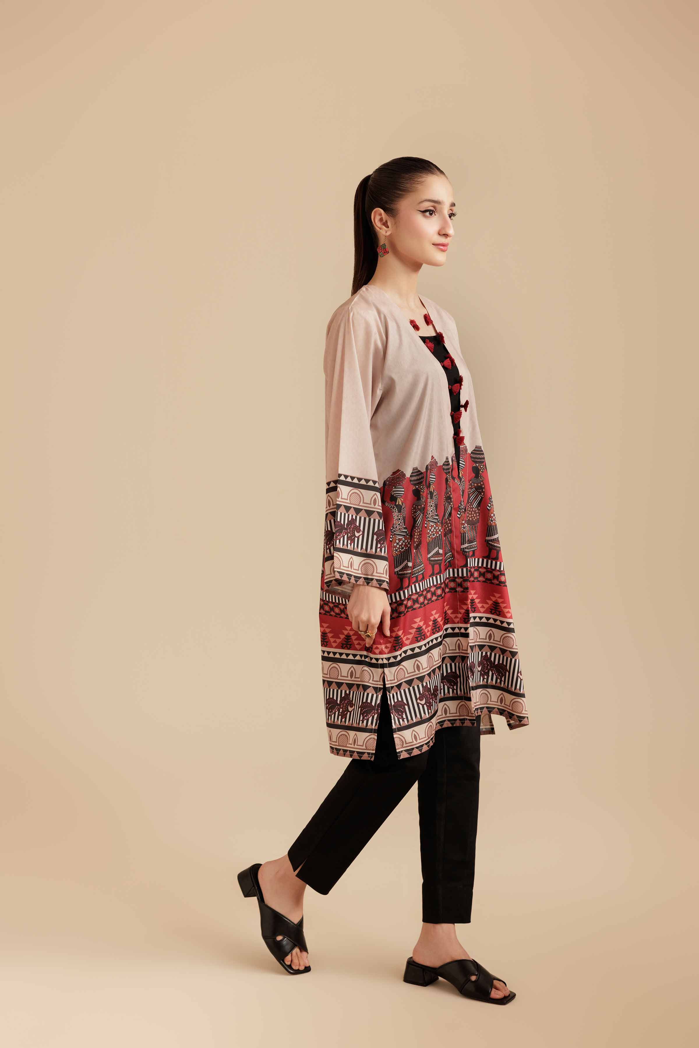 Printed Jacket - AS25-119 for Women - Pret Collection | Nishat | Shop Online