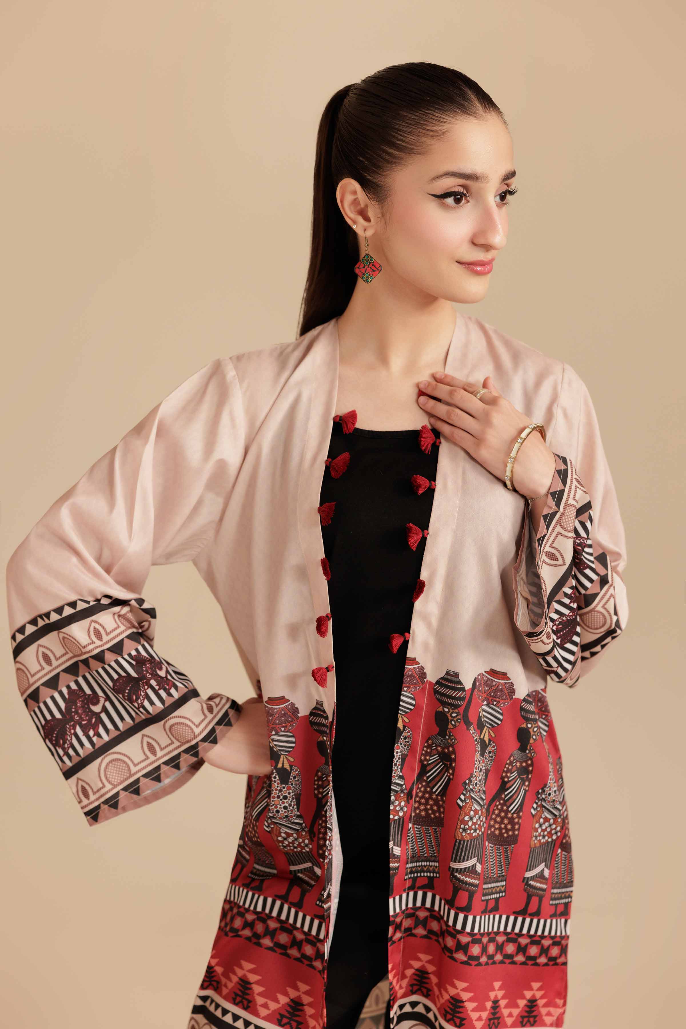 Printed Jacket - AS25-119 for Women - Pret Collection | Nishat | Shop Online
