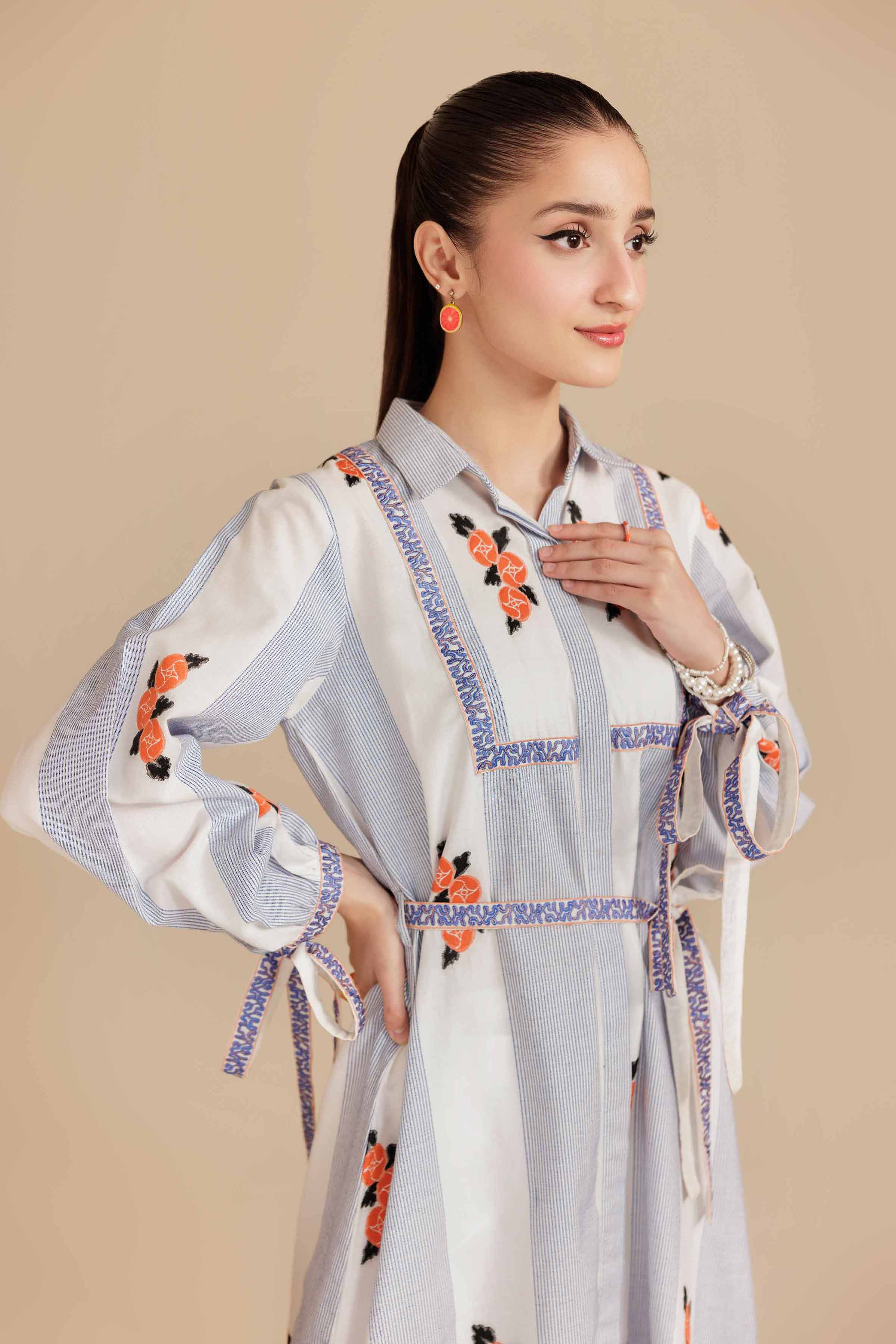 Embroidered Dress - AS25-122 Aura Winter 2025 (October) Embroidered Dress - AS25-122 Aura Winter 2025 (October)