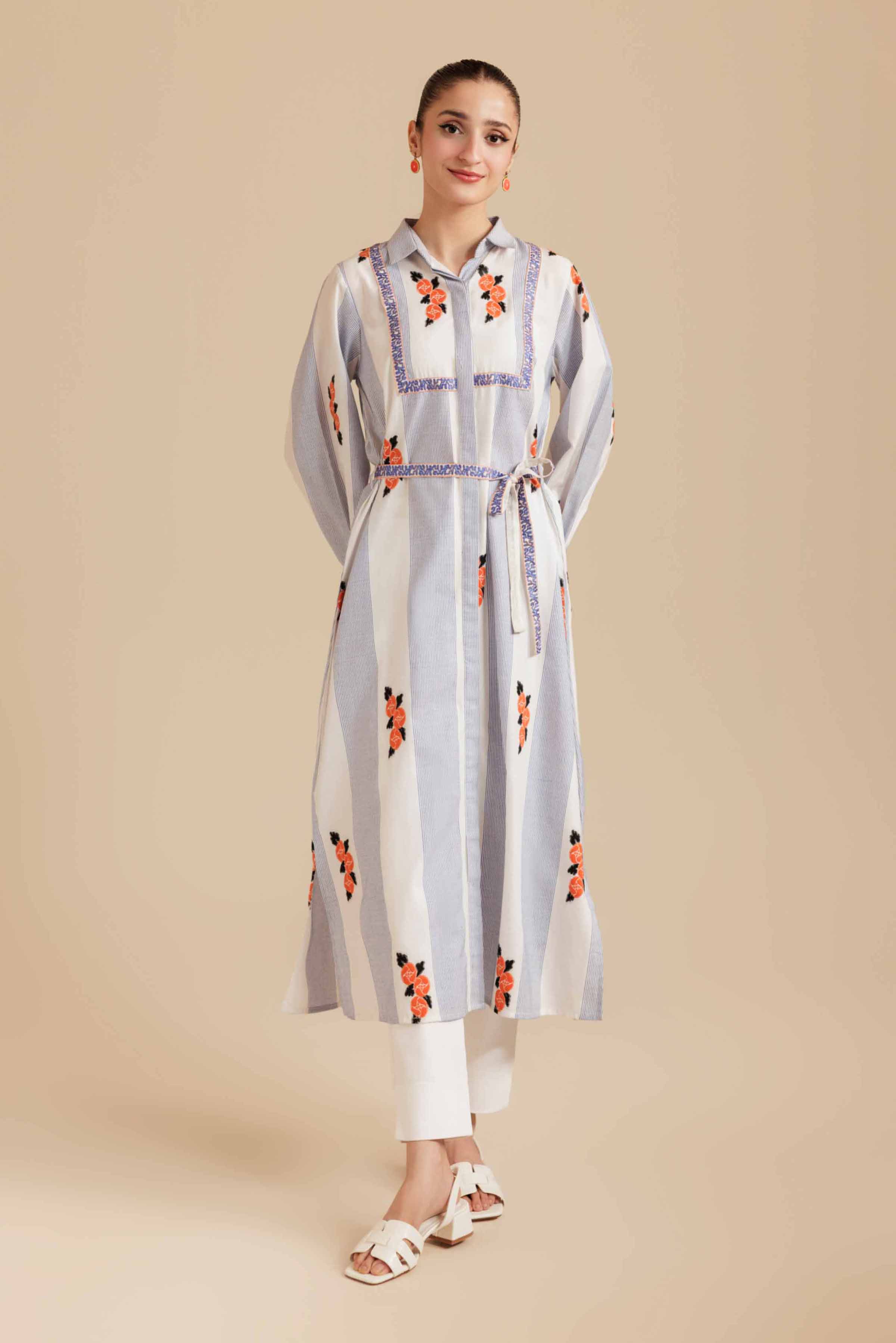 Embroidered Dress - AS25-122 for Women - Pret Collection | Nishat | Shop Online