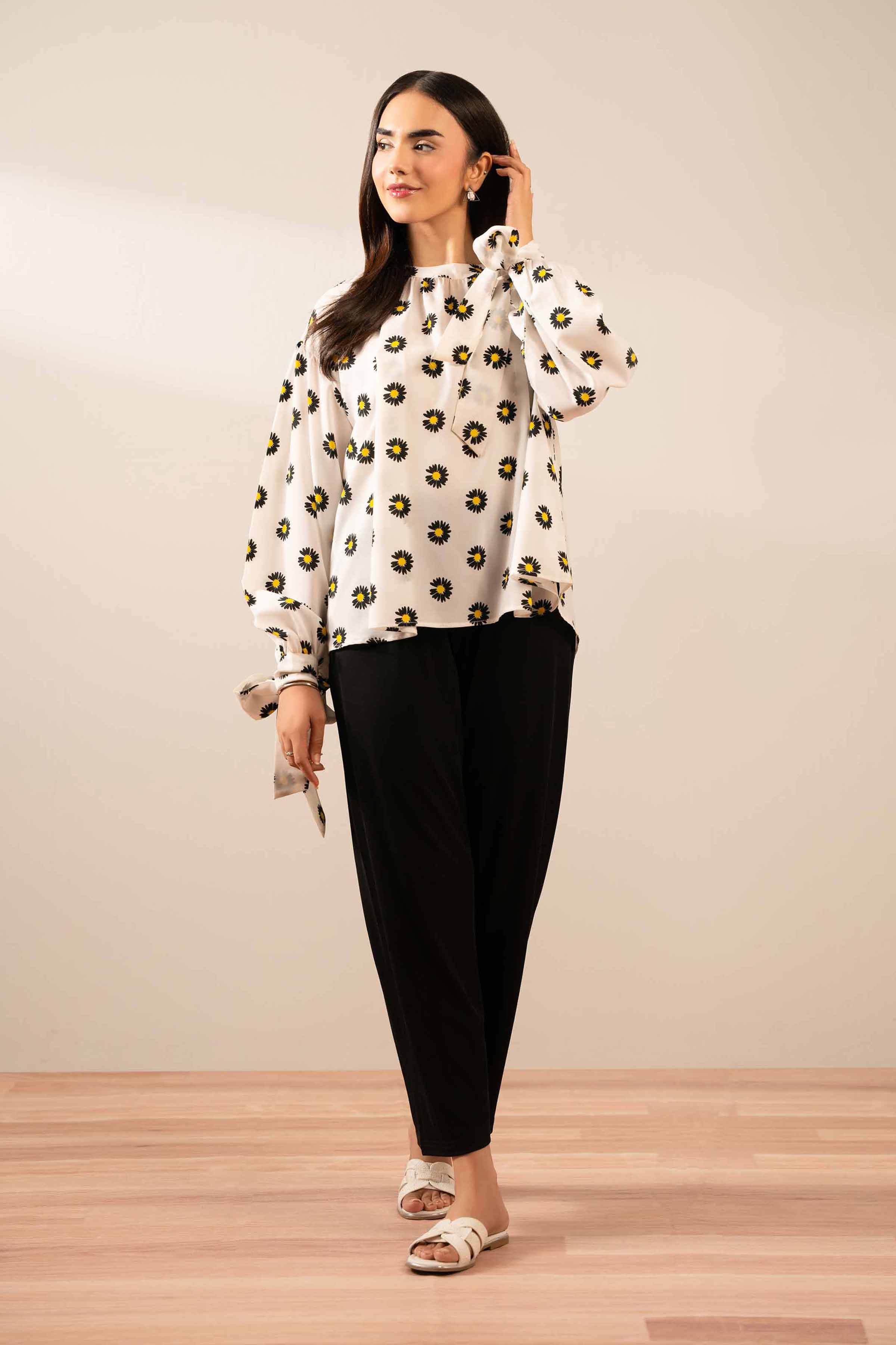 Printed Tunic - AS25-123 for Women - Pret Collection | Nishat | Shop Online