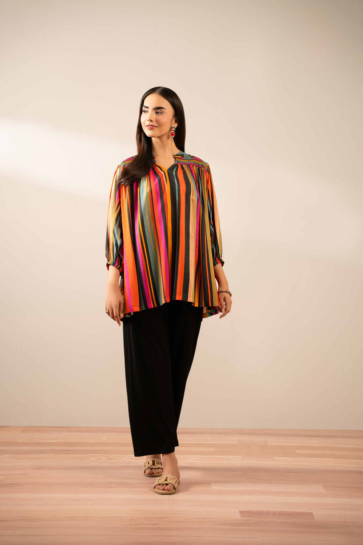 Printed Embroidered Tunic - AS25-93 for Women - Pret Collection | Nishat | Shop Online