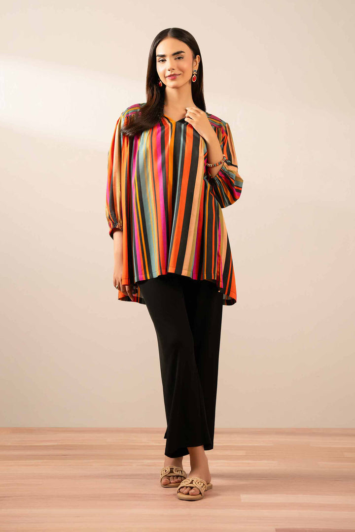 Printed Embroidered Tunic - AS25-93 for Women - Pret Collection | Nishat | Shop Online