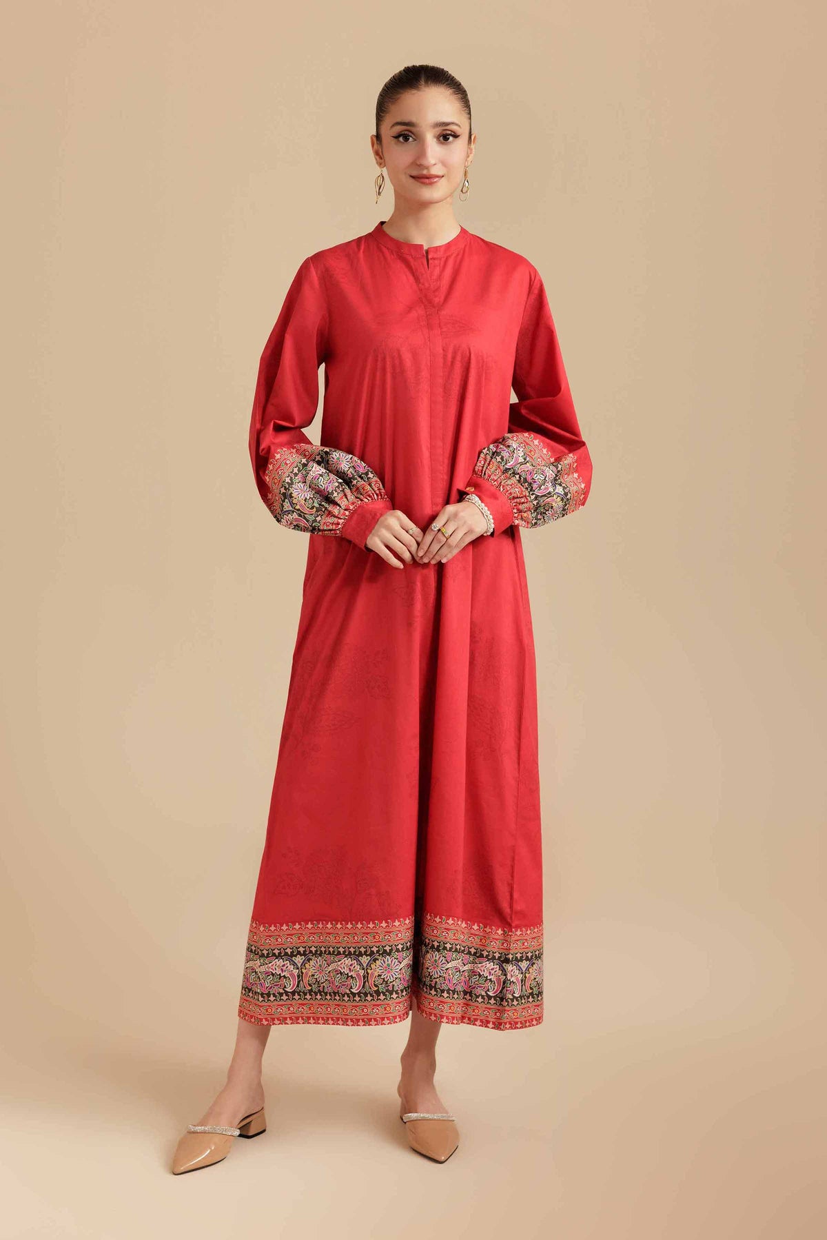 Printed Dress - AS25-98 for Women - Pret Collection | Nishat | Shop Online