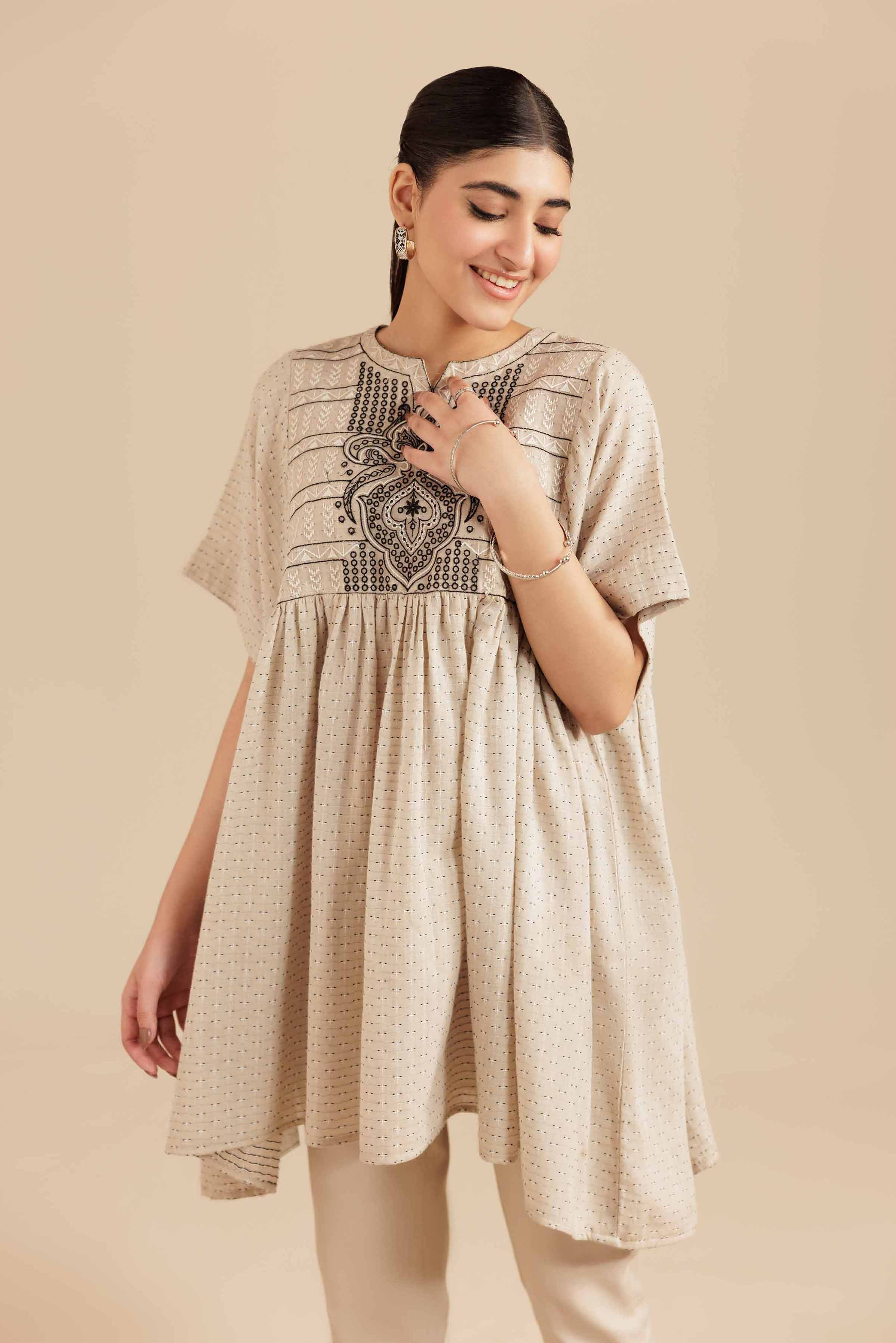 Embroidered Tunic - AS25-99 for Women - Pret Collection | Nishat | Shop Online