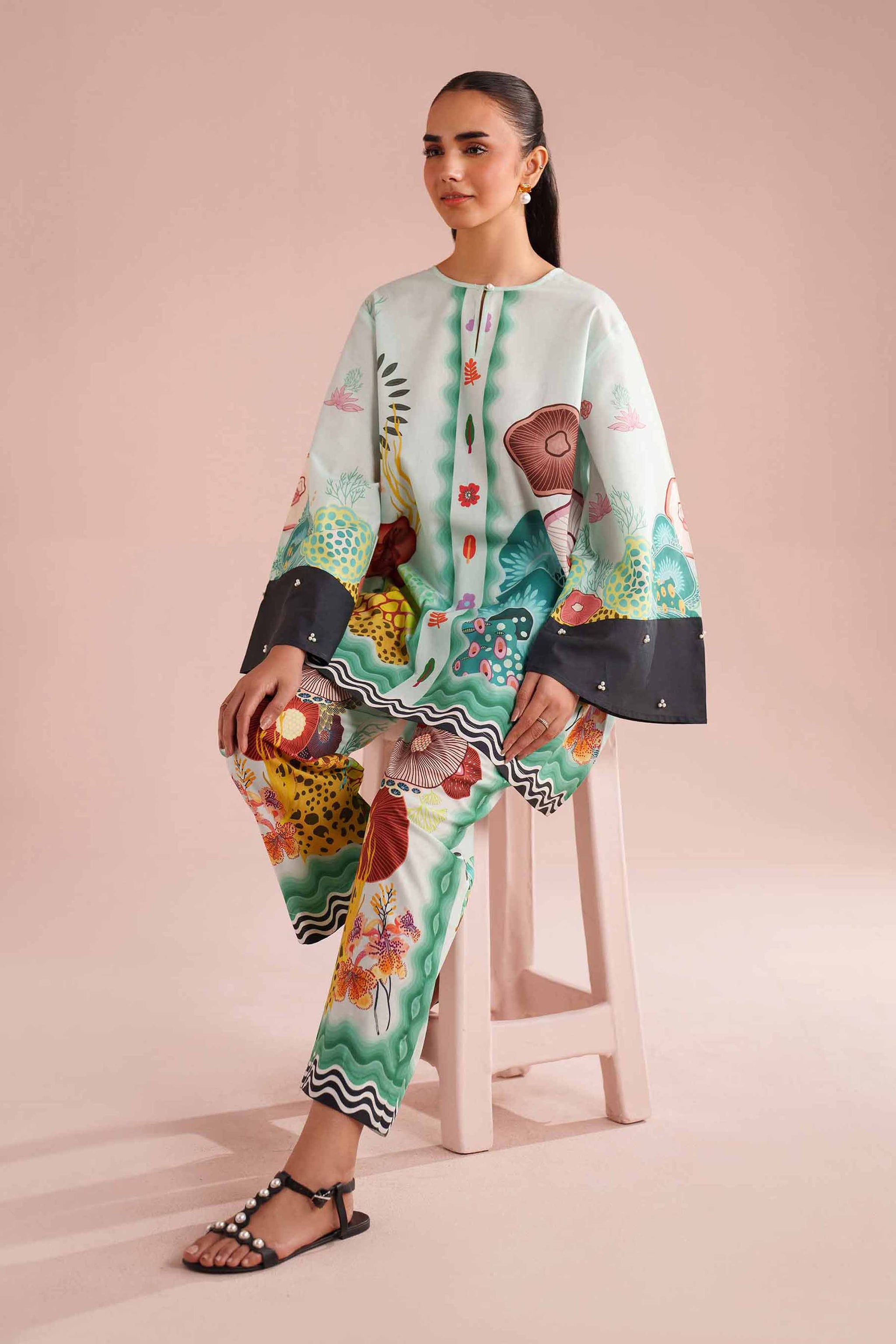 2 Piece - Printed Suit - AS26-02