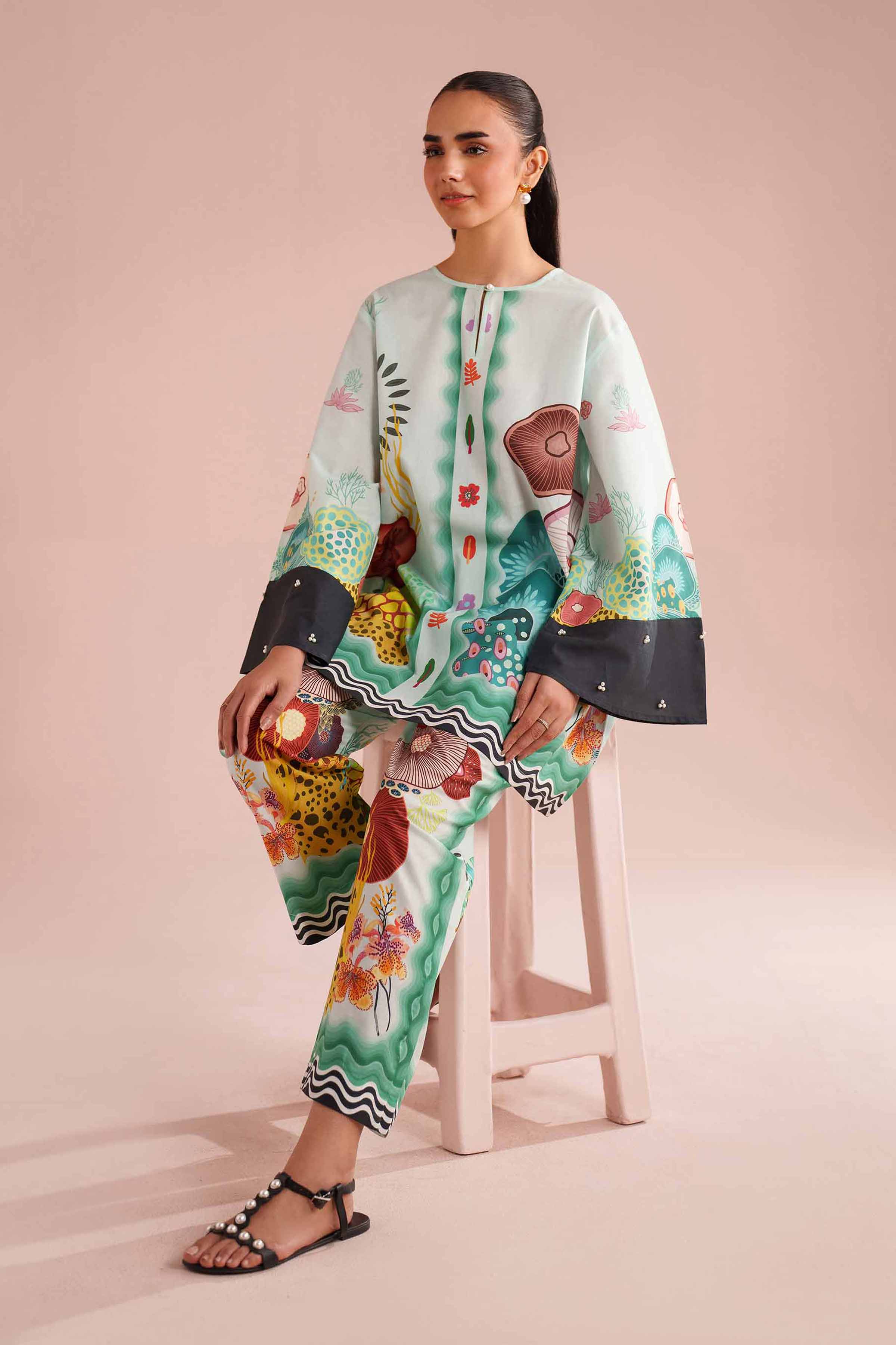 2 Piece - Printed Suit - AS26-02 for Women - Pret Collection | Nishat | Shop Online