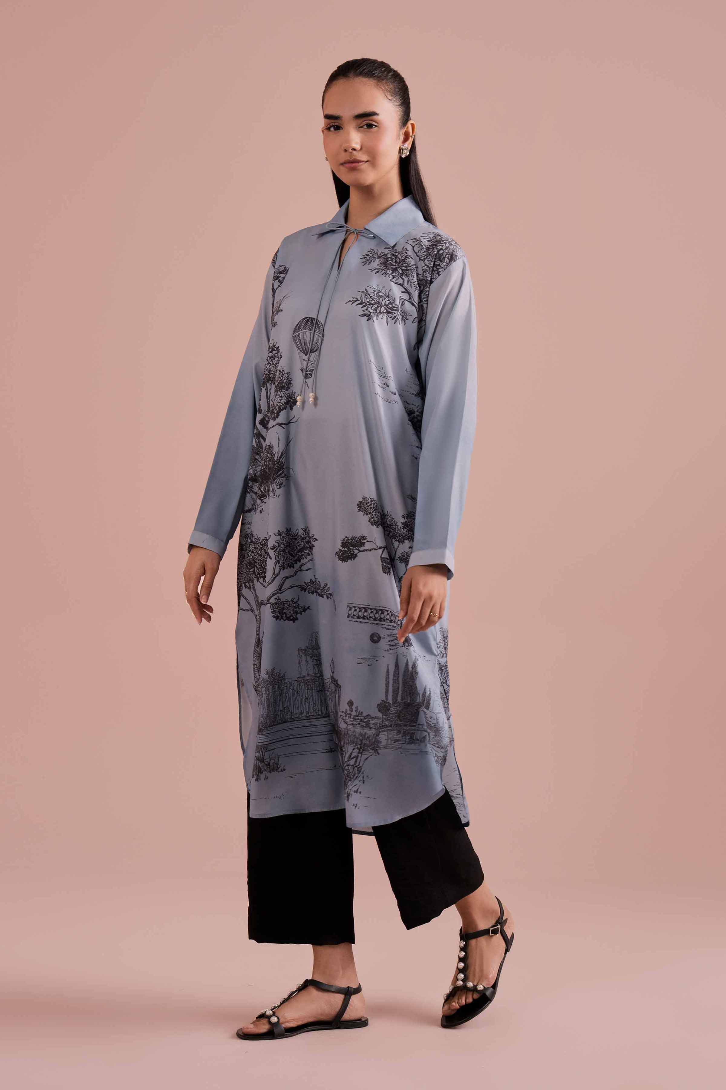 Printed Tunic - AS26-11 for Women - Pret Collection | Nishat | Shop Online