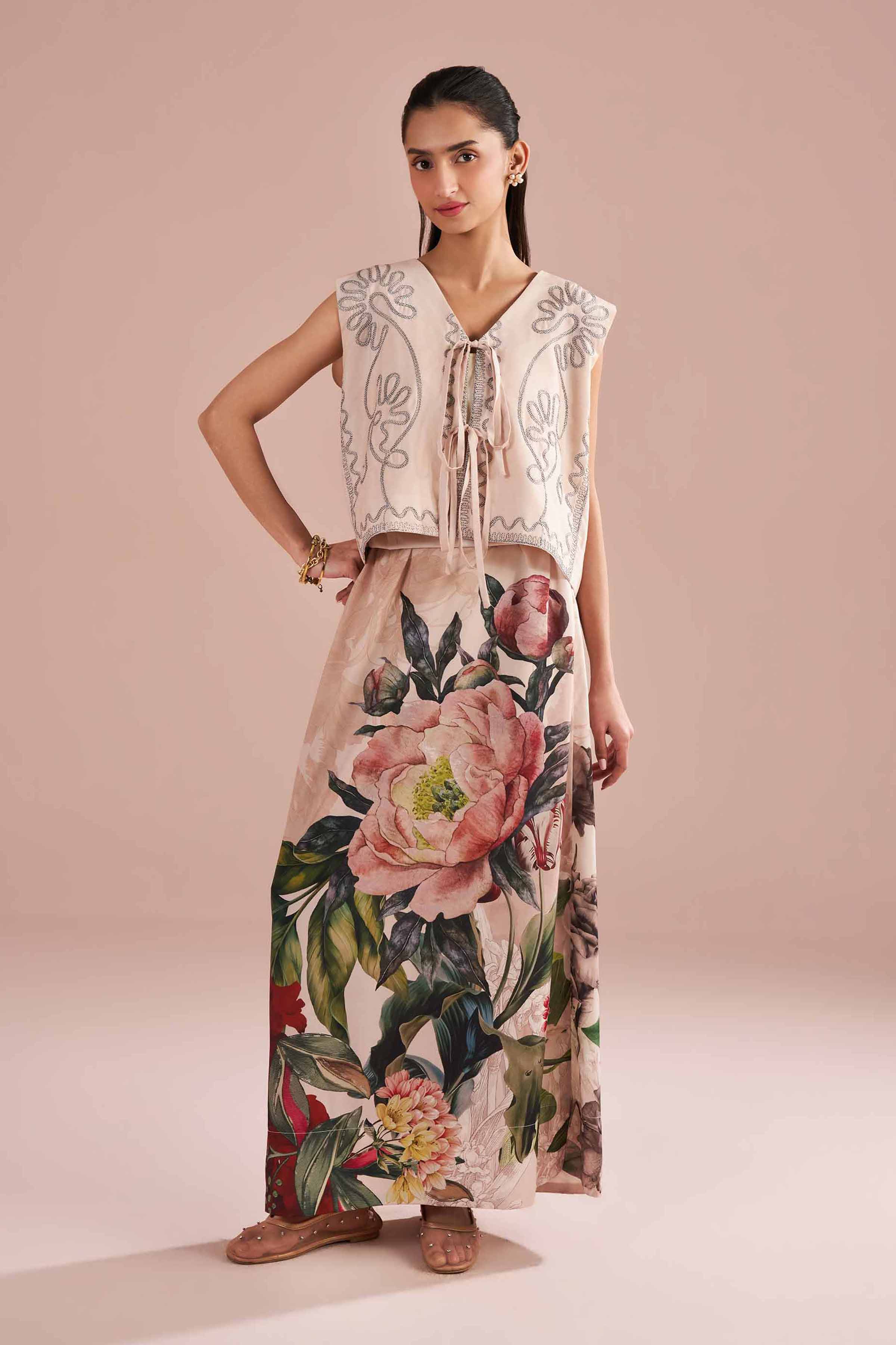 2 Piece - Embroidered Suit - AS26-12