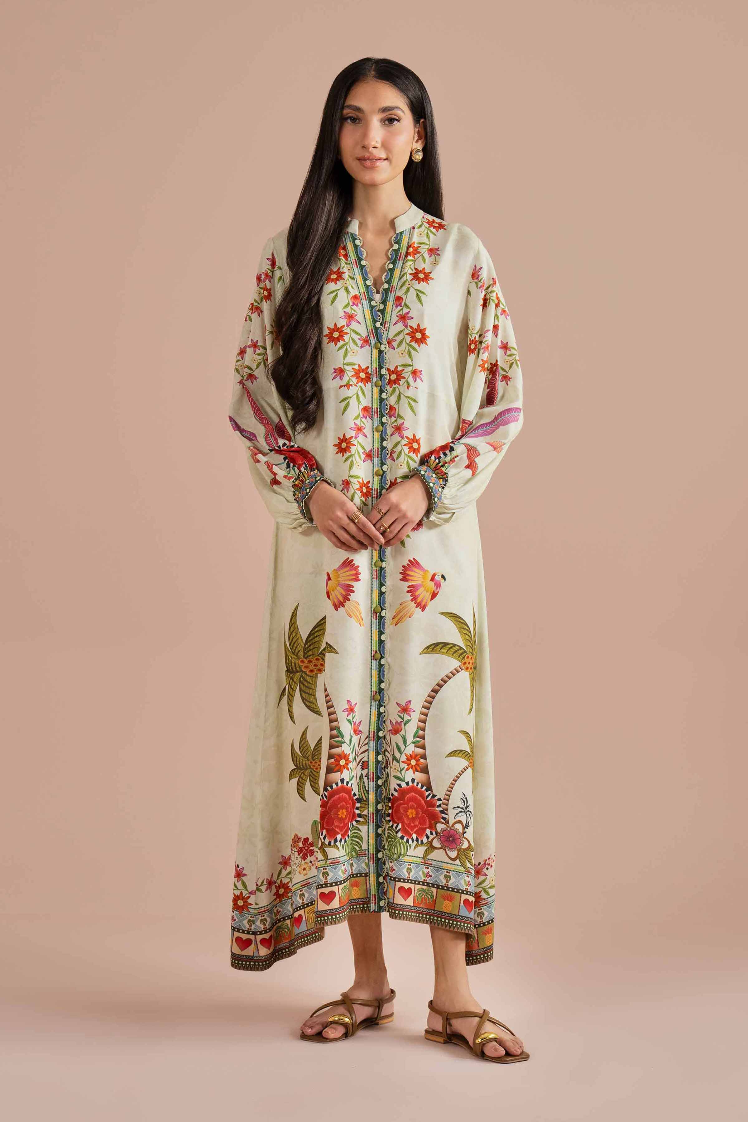 Printed Dress - AS26-15 for Women - Pret Collection | Nishat | Shop Online