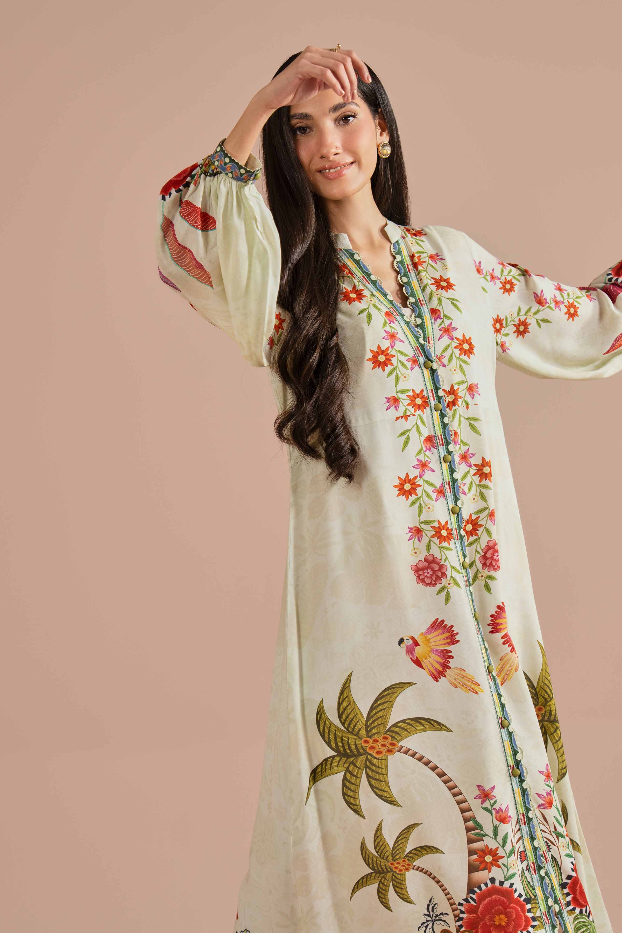 Printed Dress - AS26-15 for Women - Pret Collection | Nishat | Shop Online