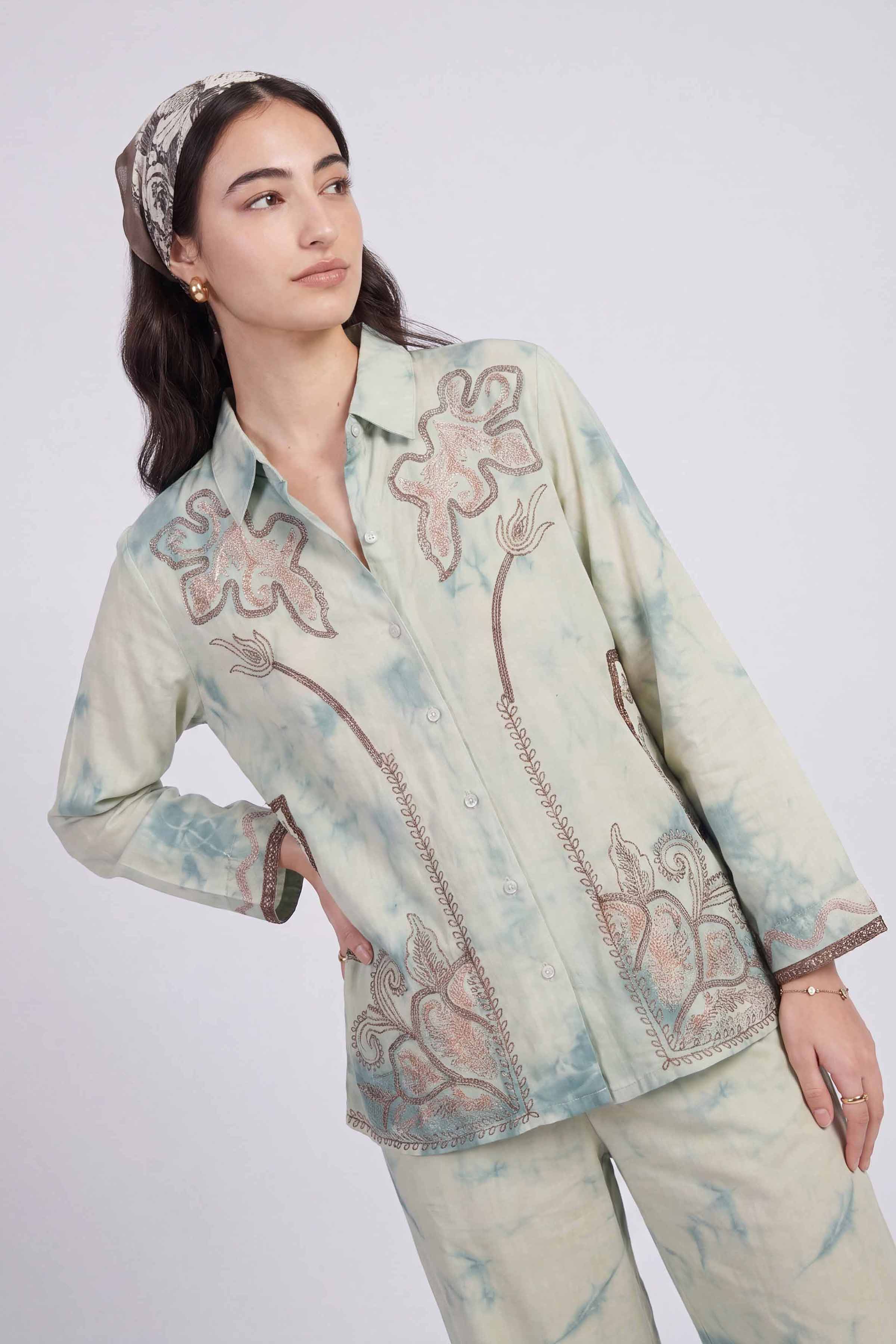 2 Piece - Embroidered Suit - AS26-26