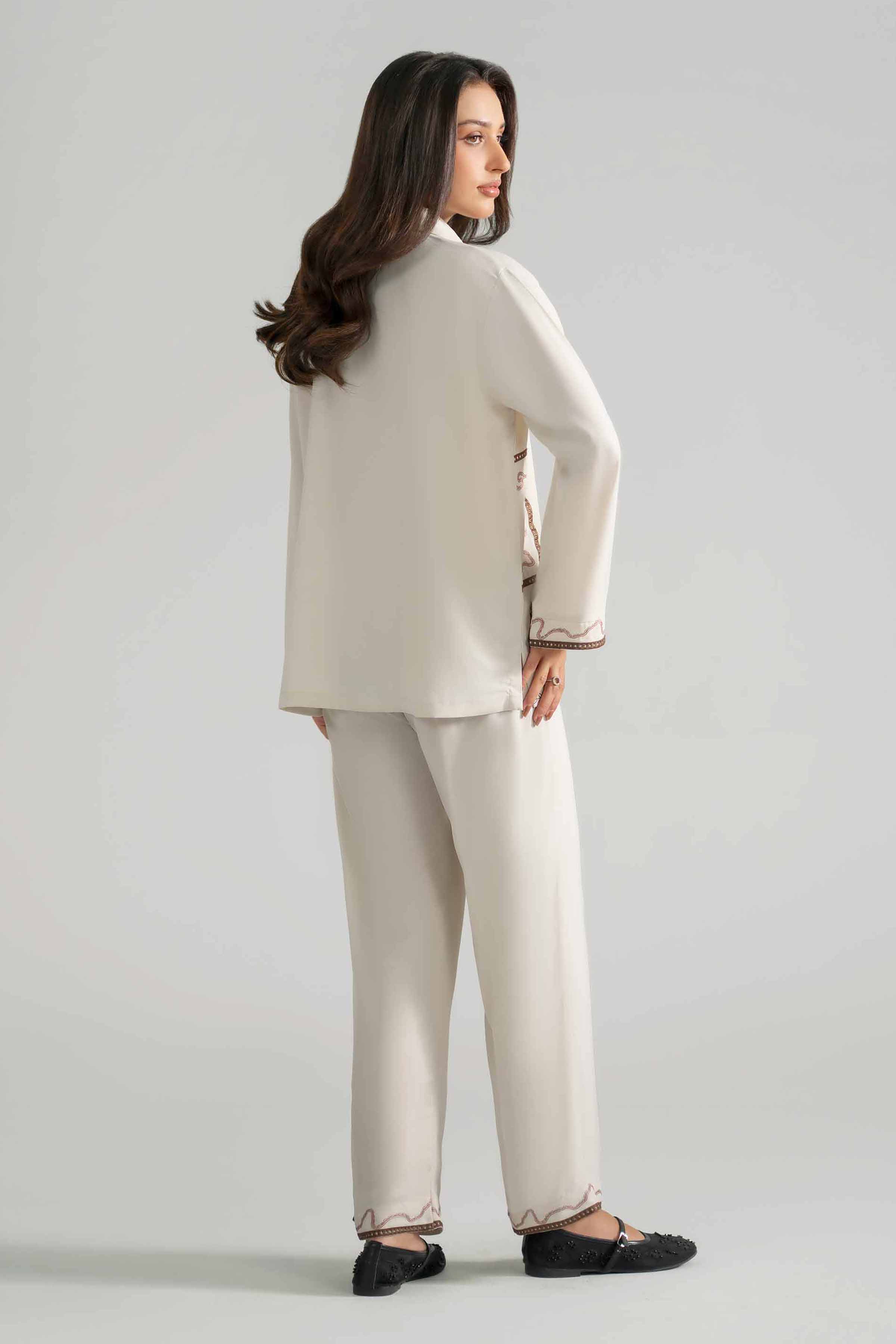 2 Piece - Embroidered Suit - AS26-26