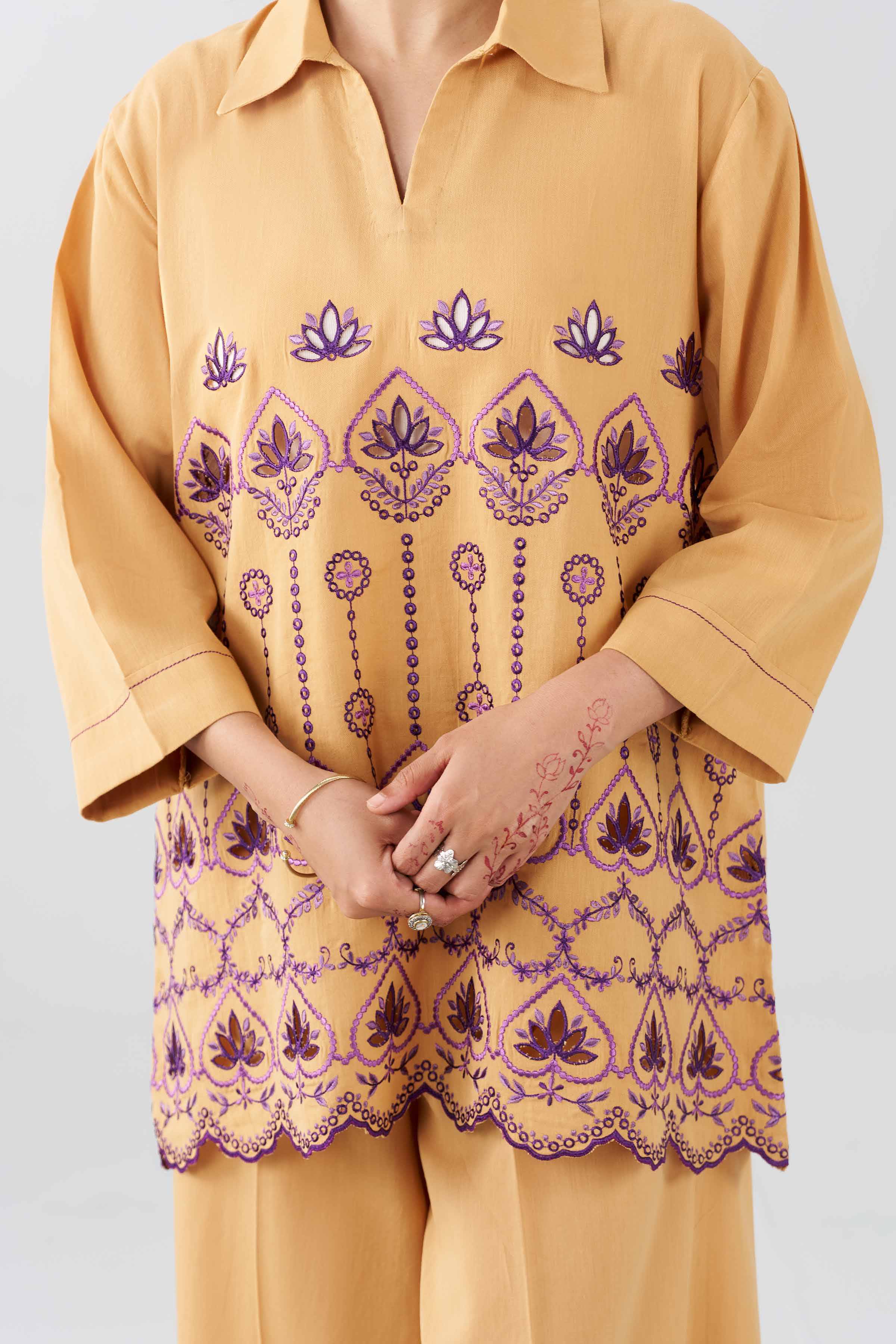 2 Piece - Embroidered Suit - AS26-28