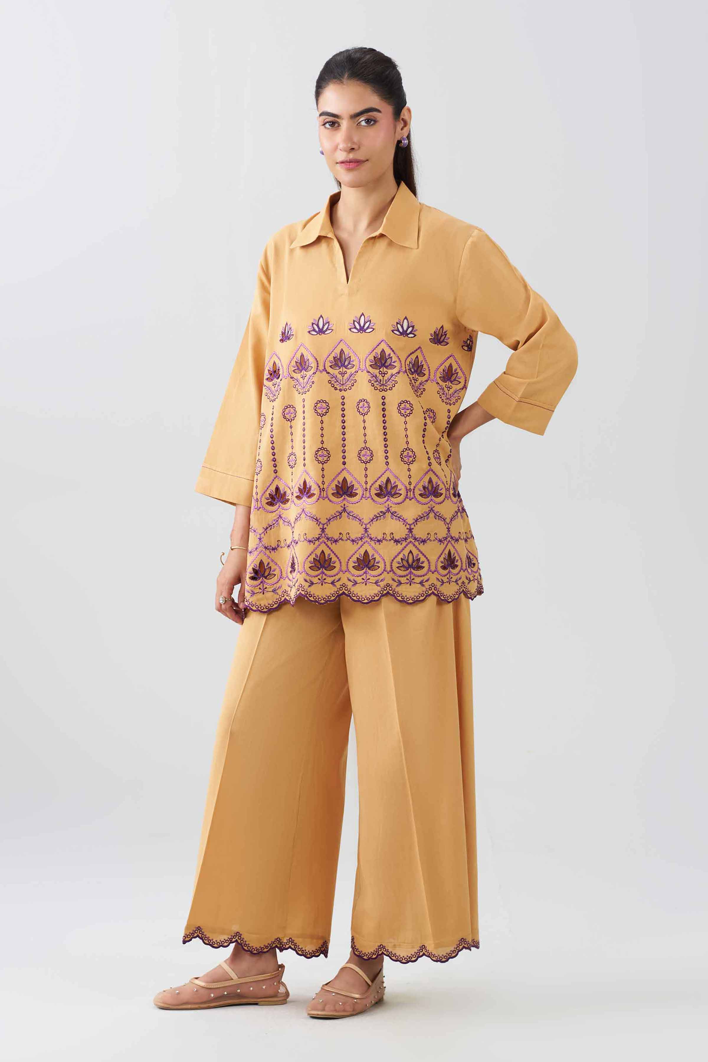 2 Piece - Embroidered Suit - AS26-28