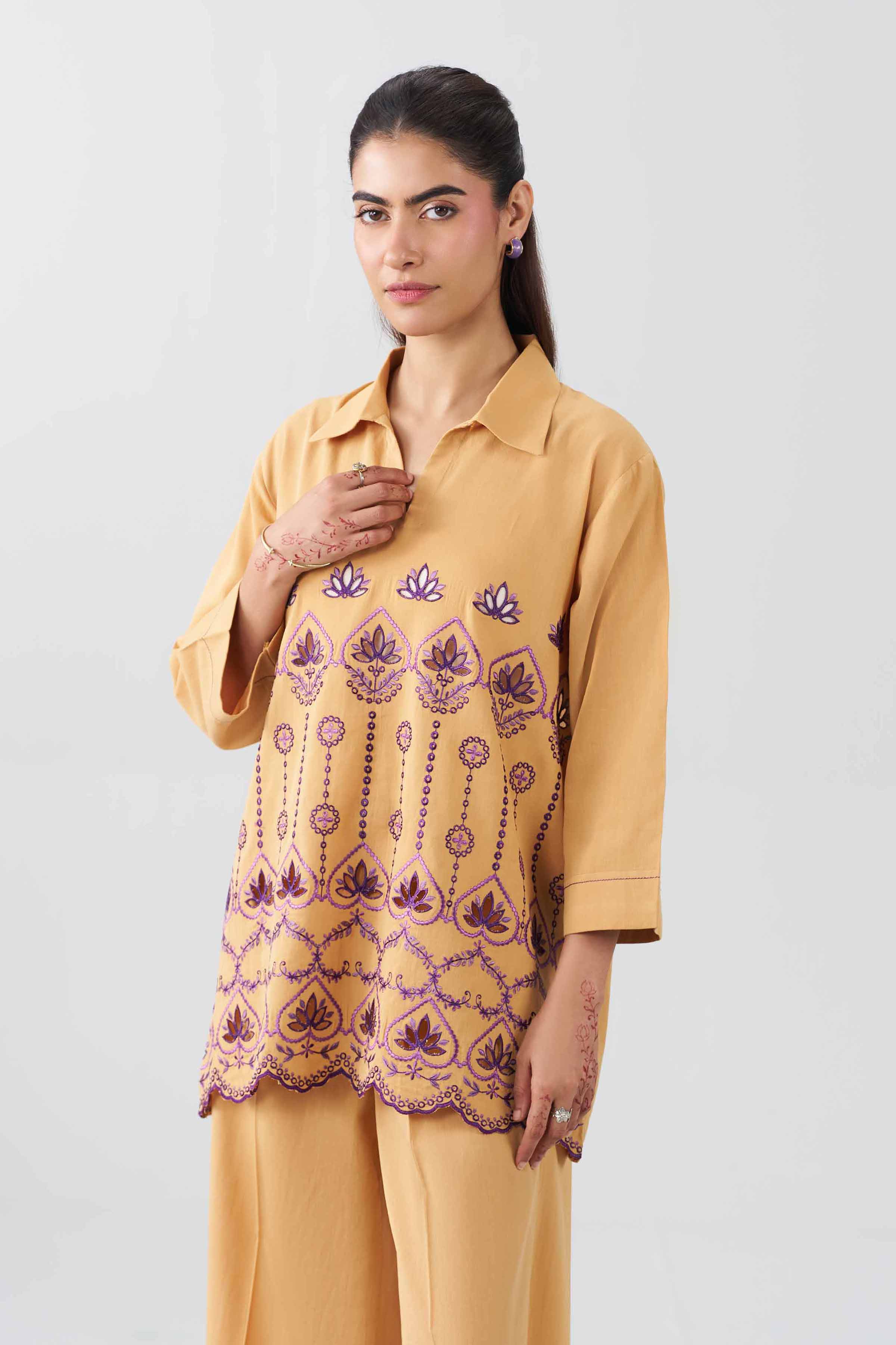 2 Piece - Embroidered Suit - AS26-28