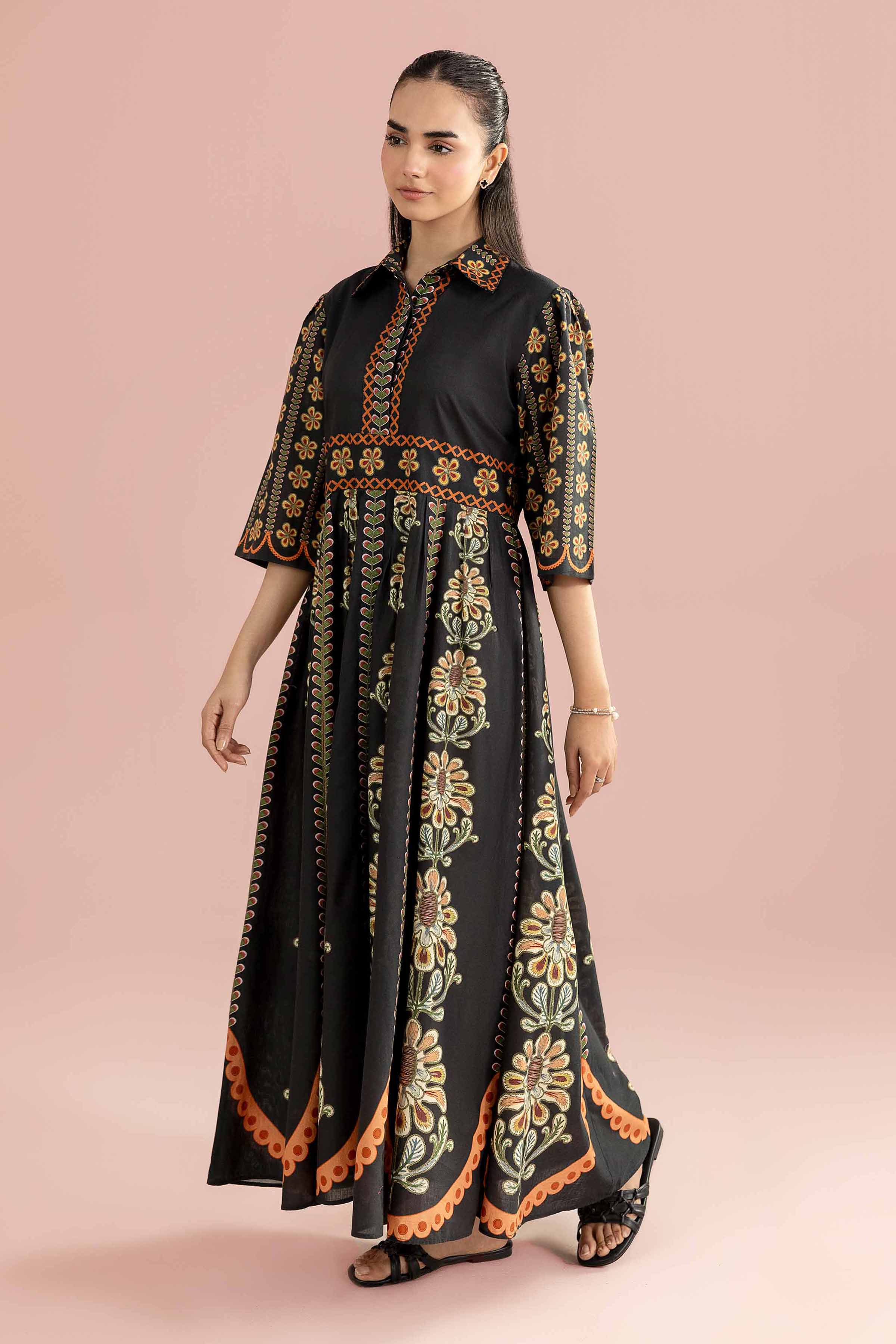Printed Dress - AS26-34 for Women - Pret Collection | Nishat | Shop Online