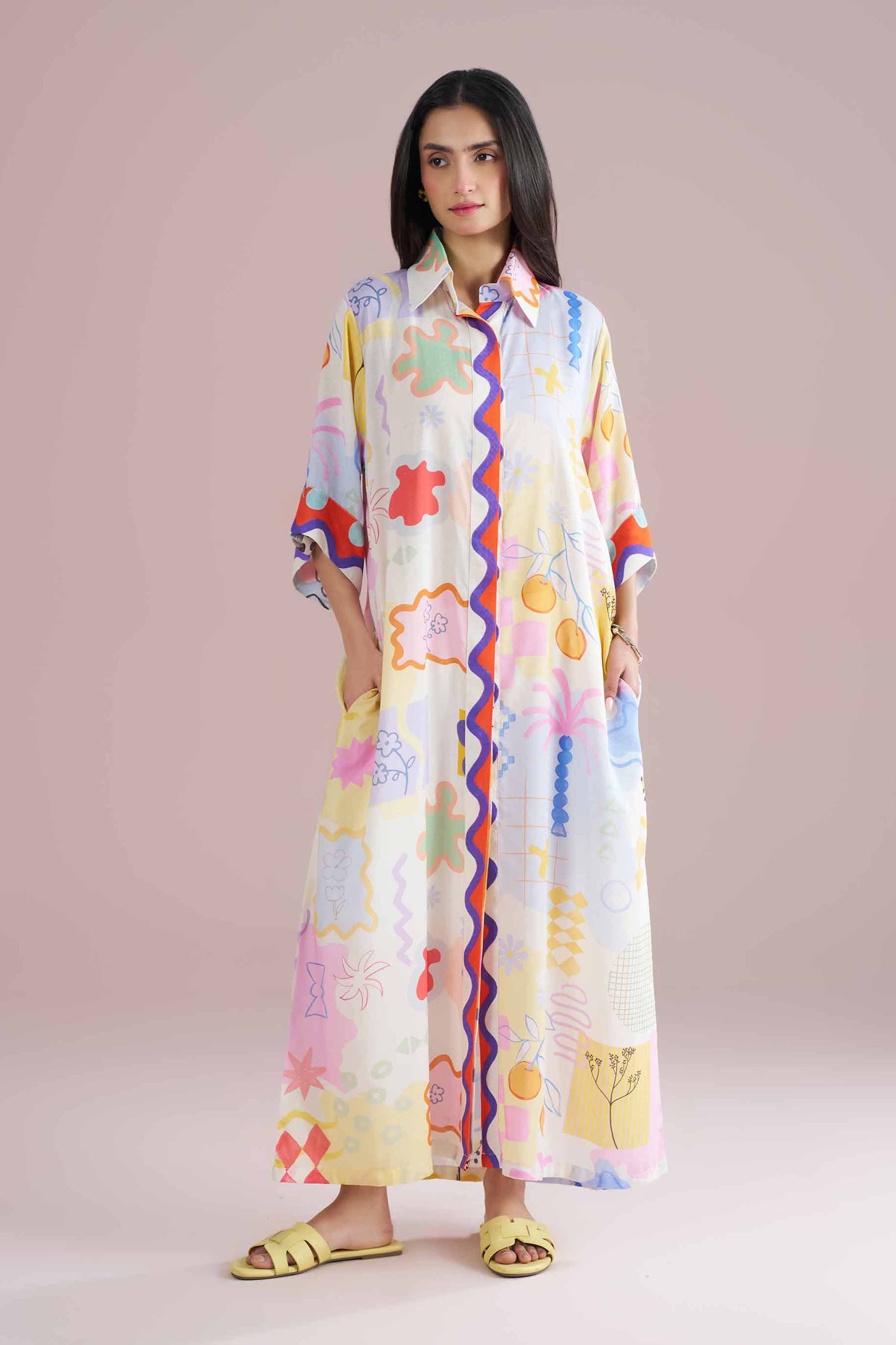 Printed Dress - AS26-37 for Women - Pret Collection | Nishat | Shop Online