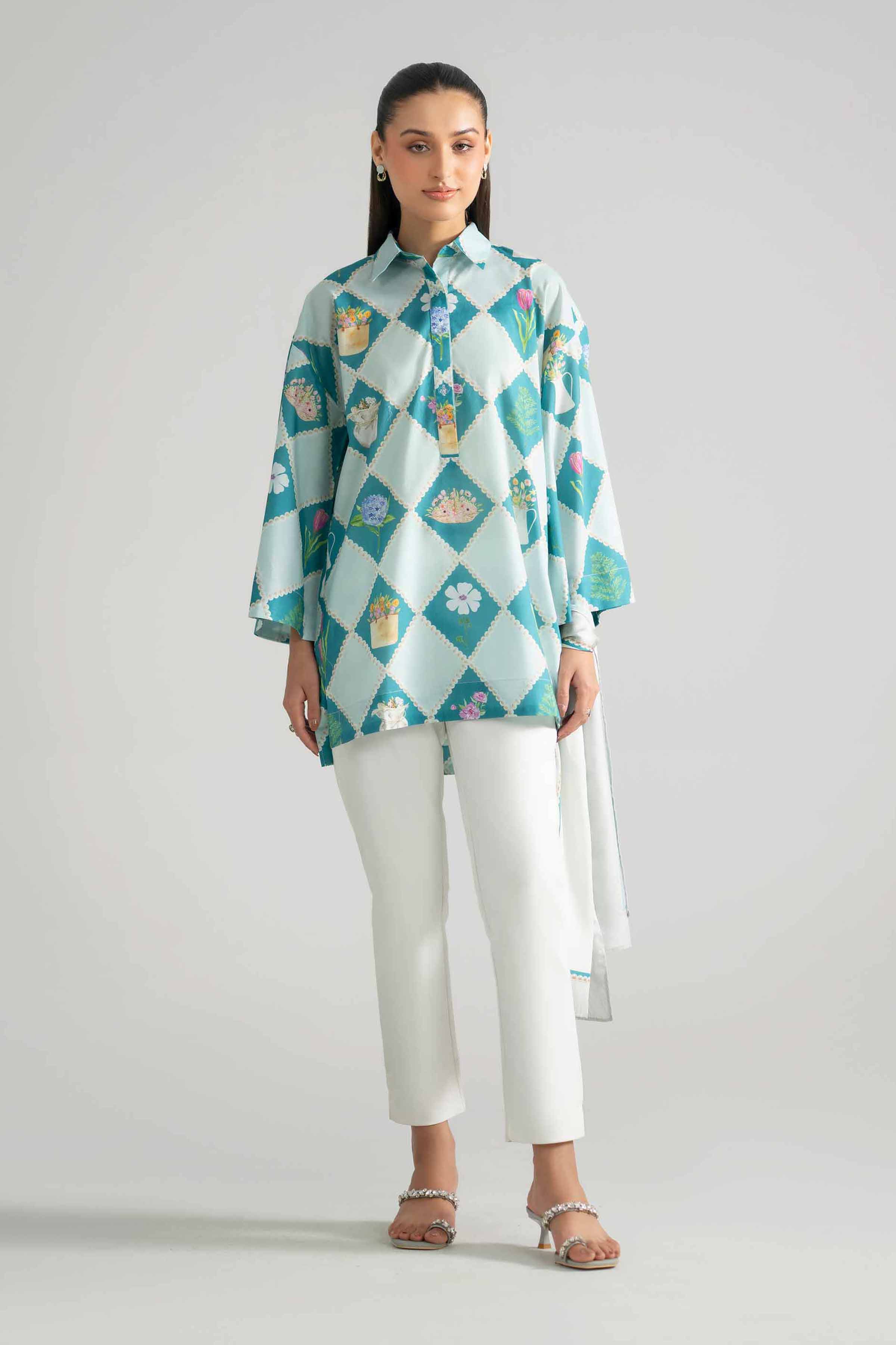 2 Piece - Printed Tunic - AS26-48