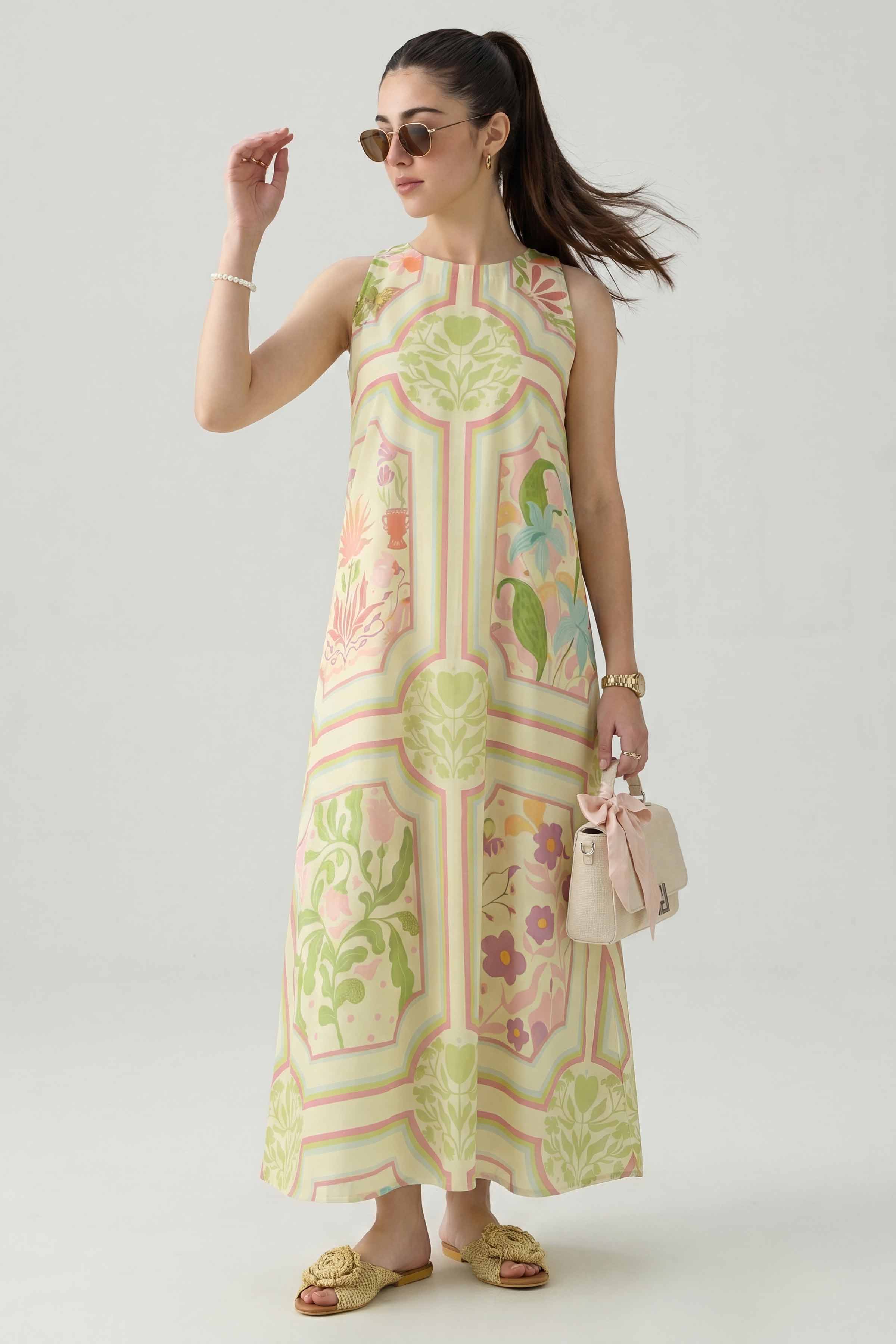 Printed Dress - AS26-91