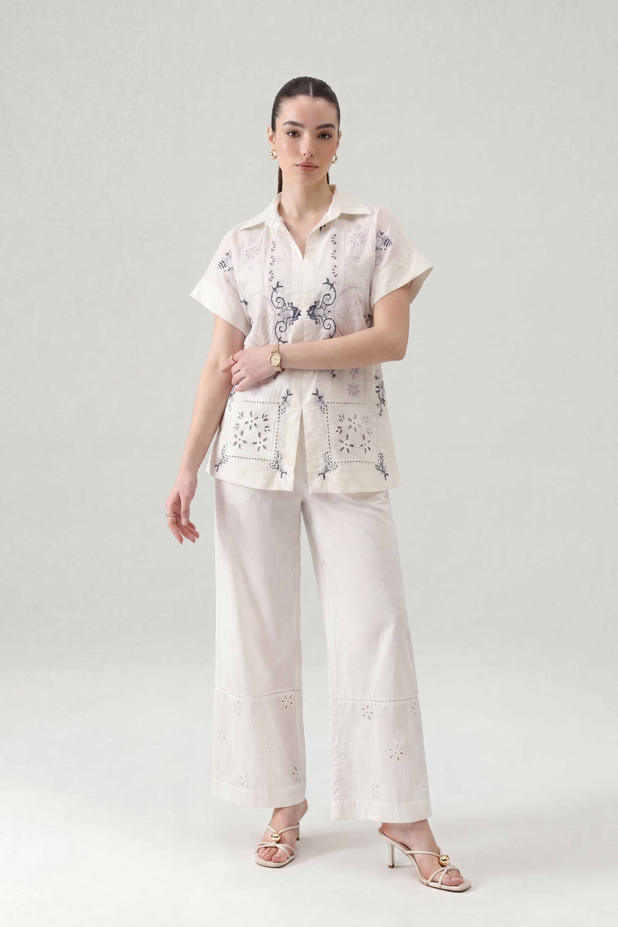 2 Piece - Embroidered Suit - AS26-98