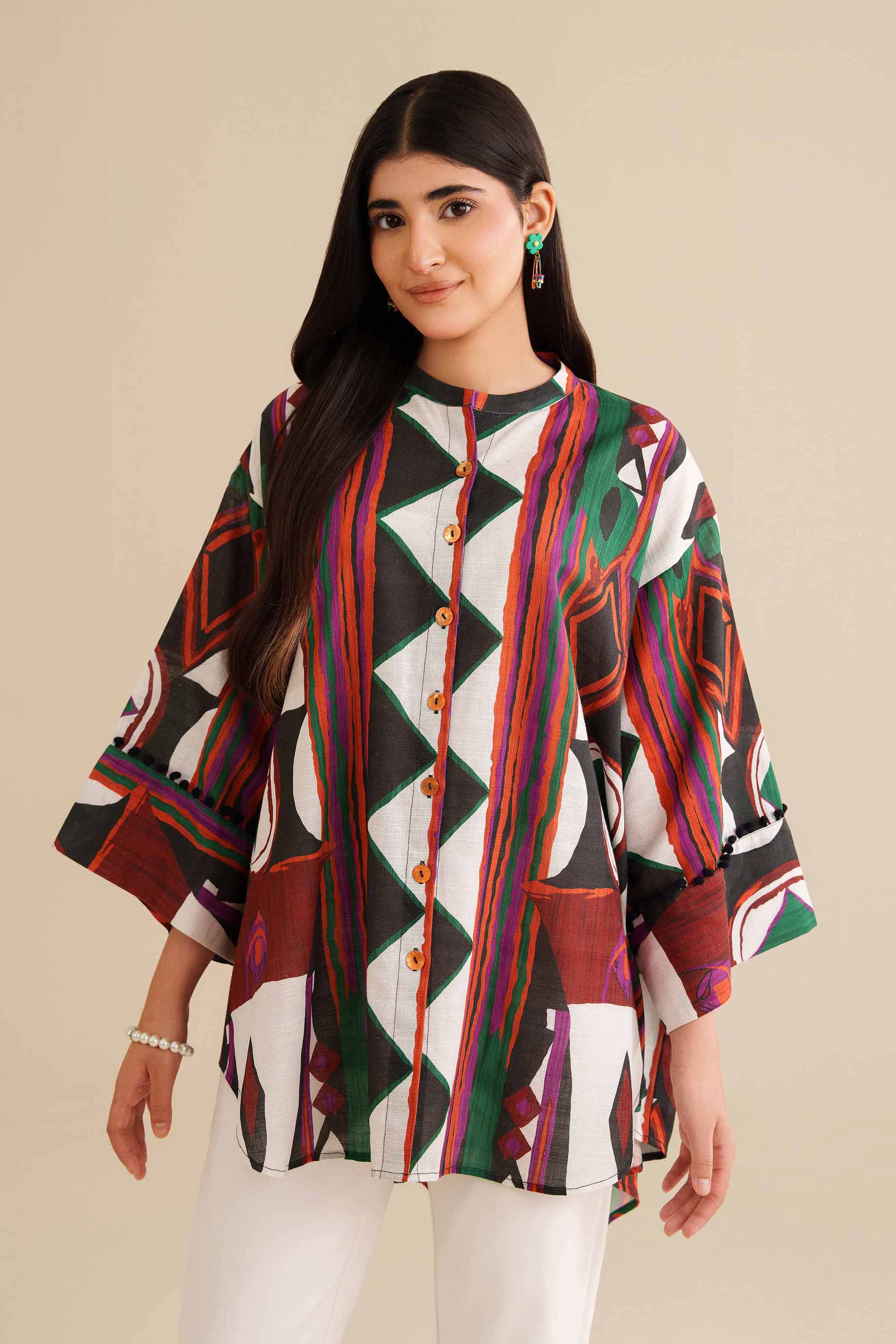 Printed Tunic - AW25-03 for Women - Pret Collection | Nishat | Shop Online