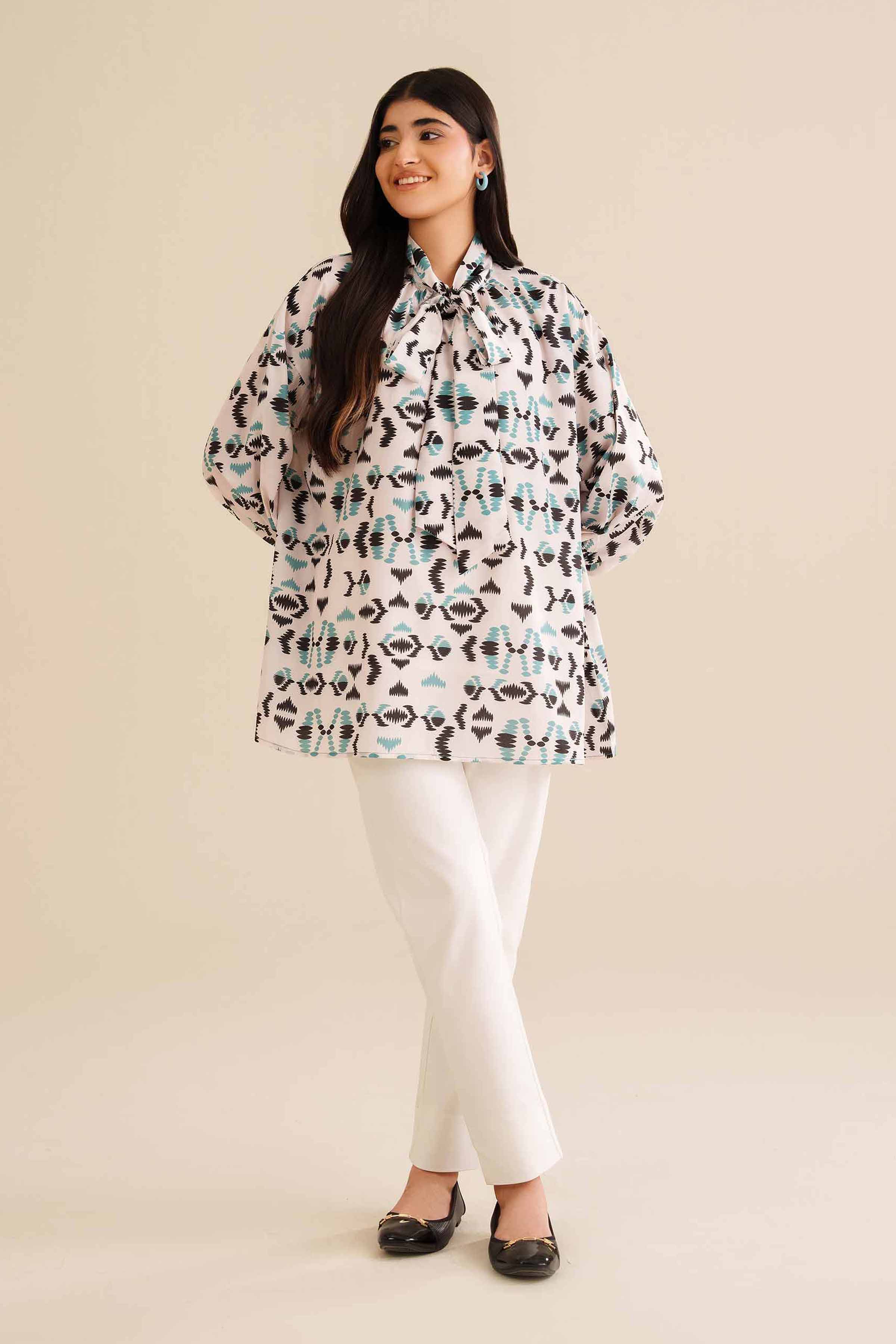 Printed Tunic - AW25-04 for Women - Pret Collection | Nishat | Shop Online