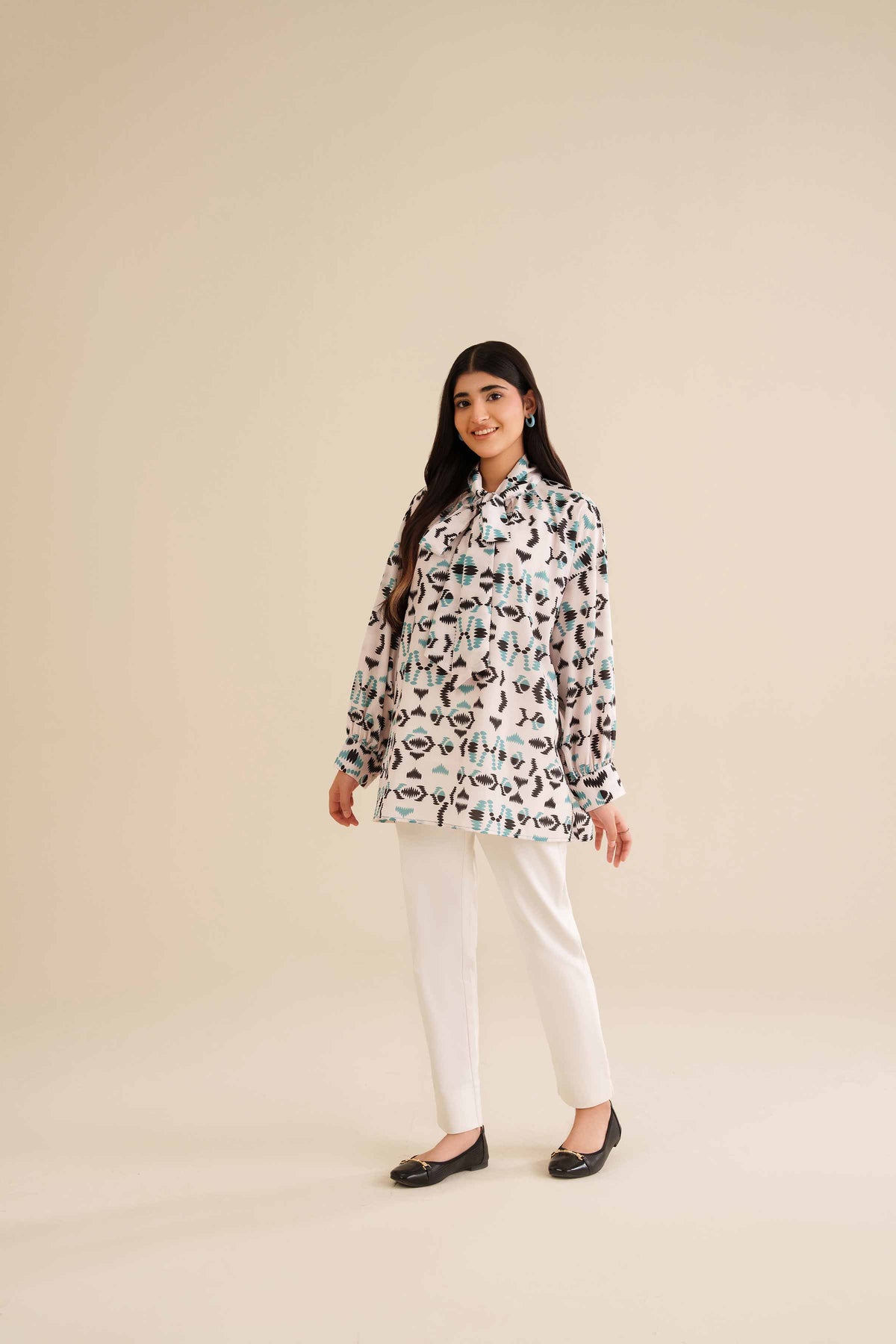 Printed Tunic - AW25-04 for Women - Pret Collection | Nishat | Shop Online