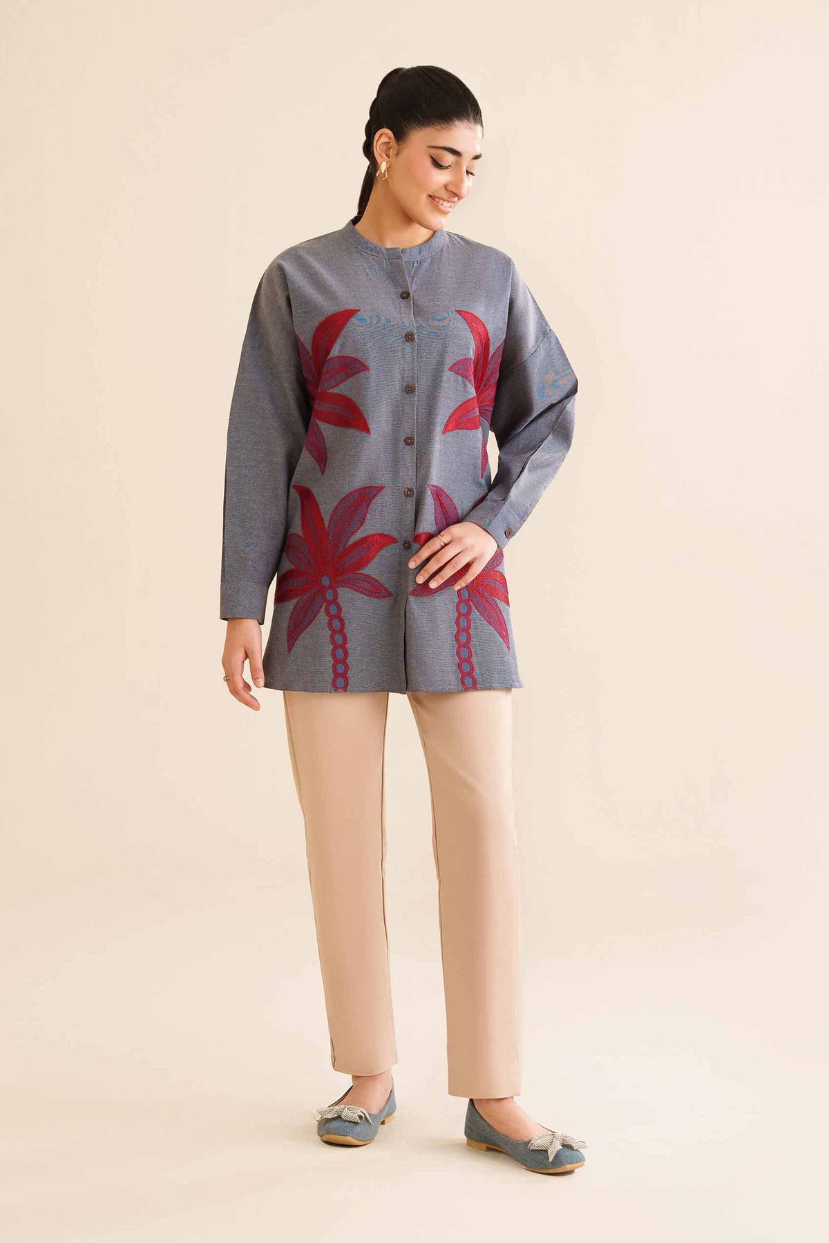 Embroidered Tunic - AW25-05 for Women - Pret Collection | Nishat | Shop Online