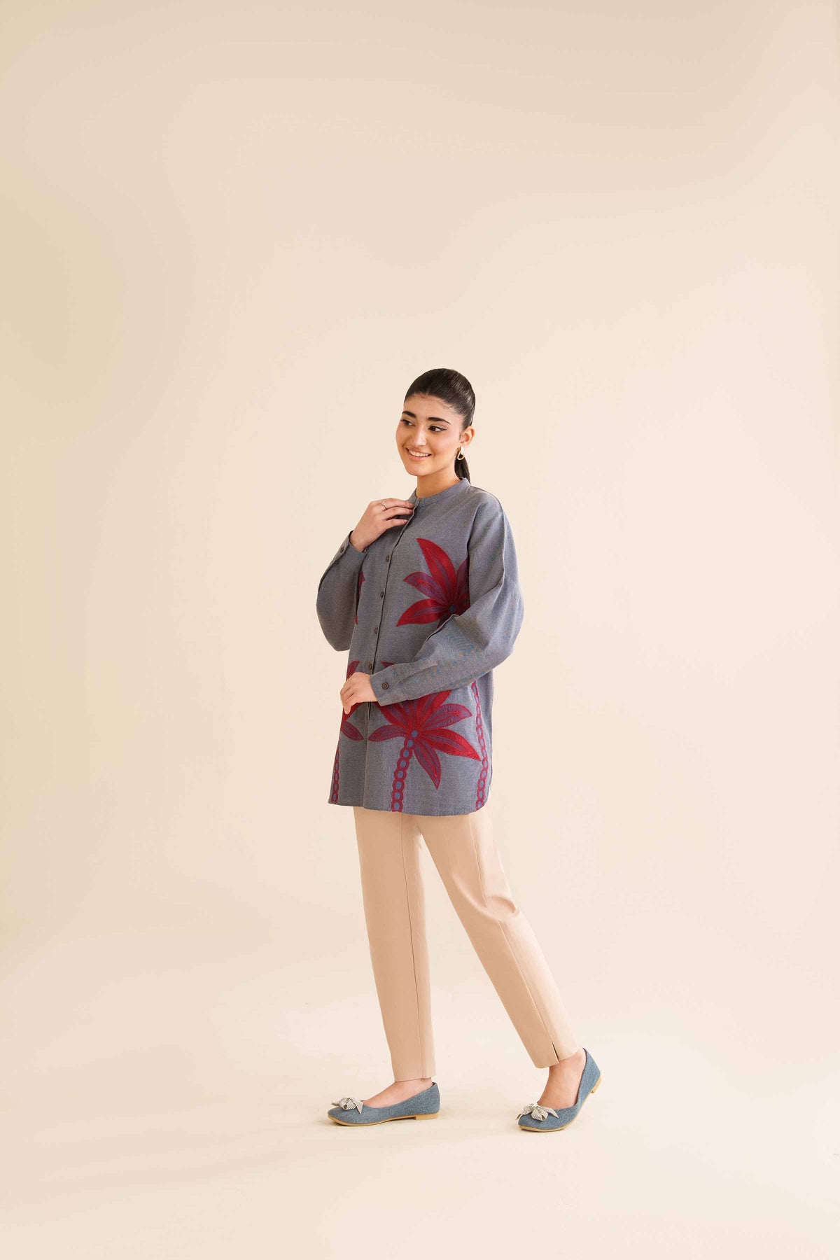 Embroidered Tunic - AW25-05 for Women - Pret Collection | Nishat | Shop Online