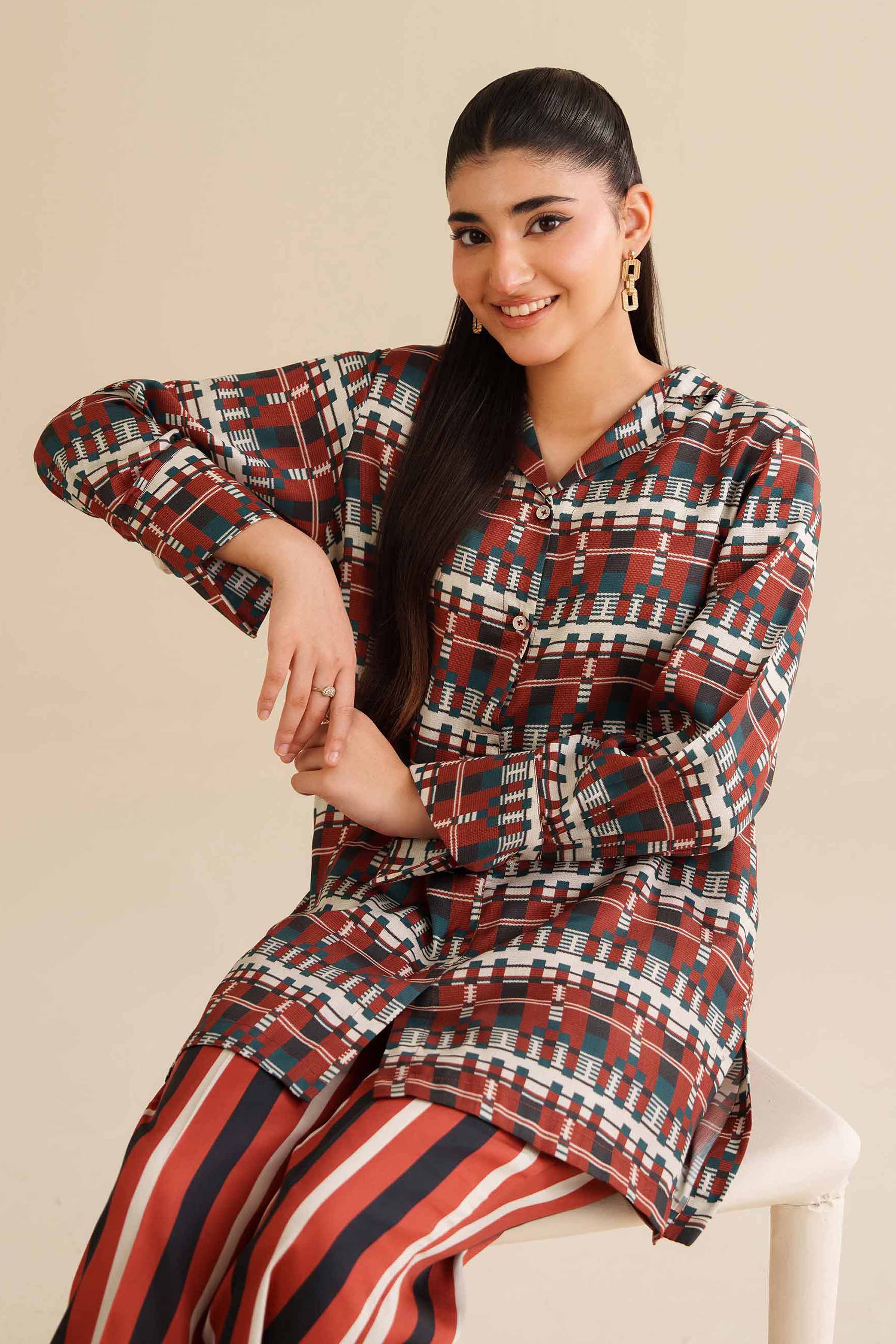 2 Piece - Printed Suit - AW25-13 for Women - Pret Collection | Nishat | Shop Online