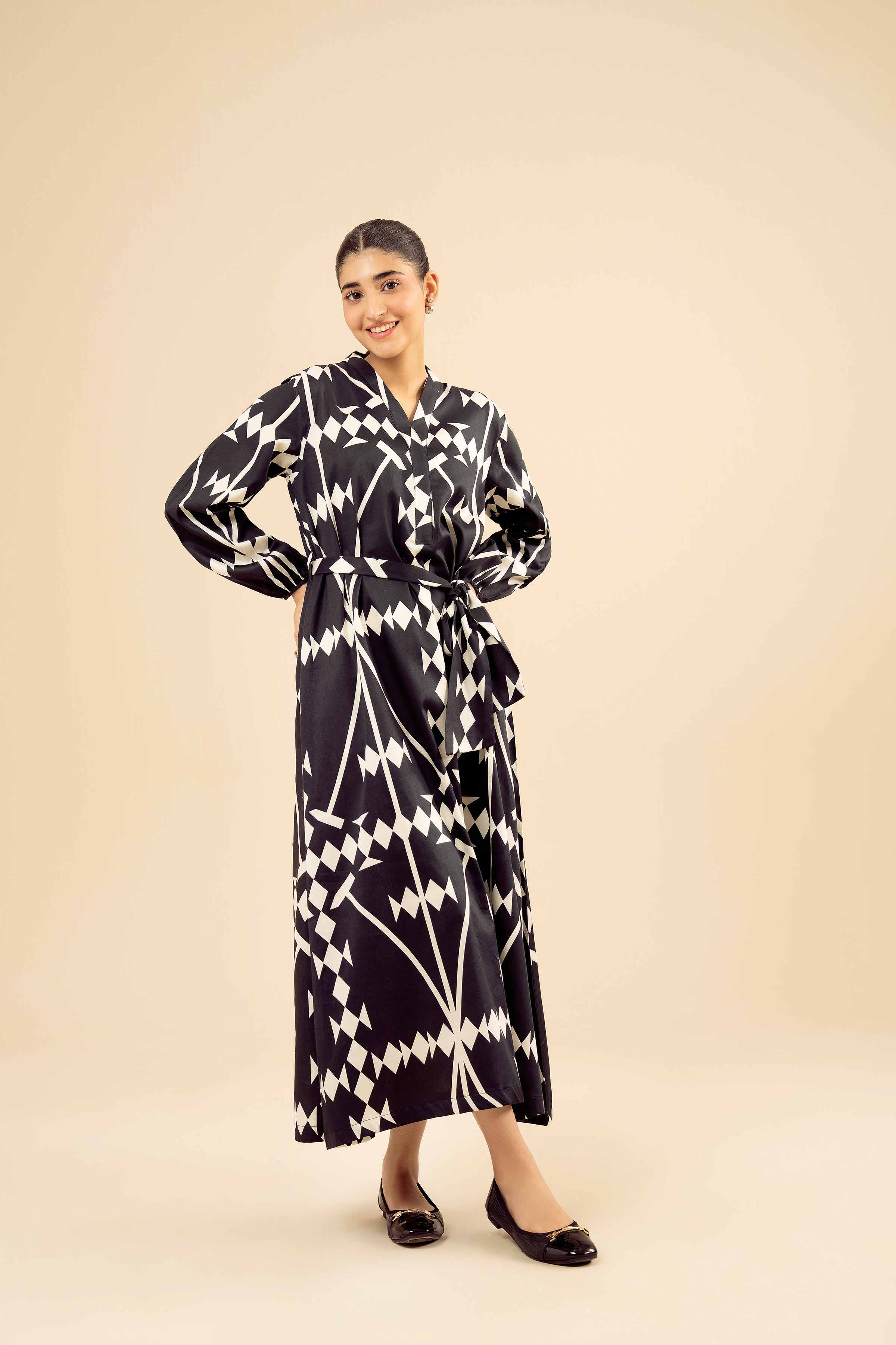 Printed Dress - AW25-20 for Women - Pret Collection | Nishat | Shop Online