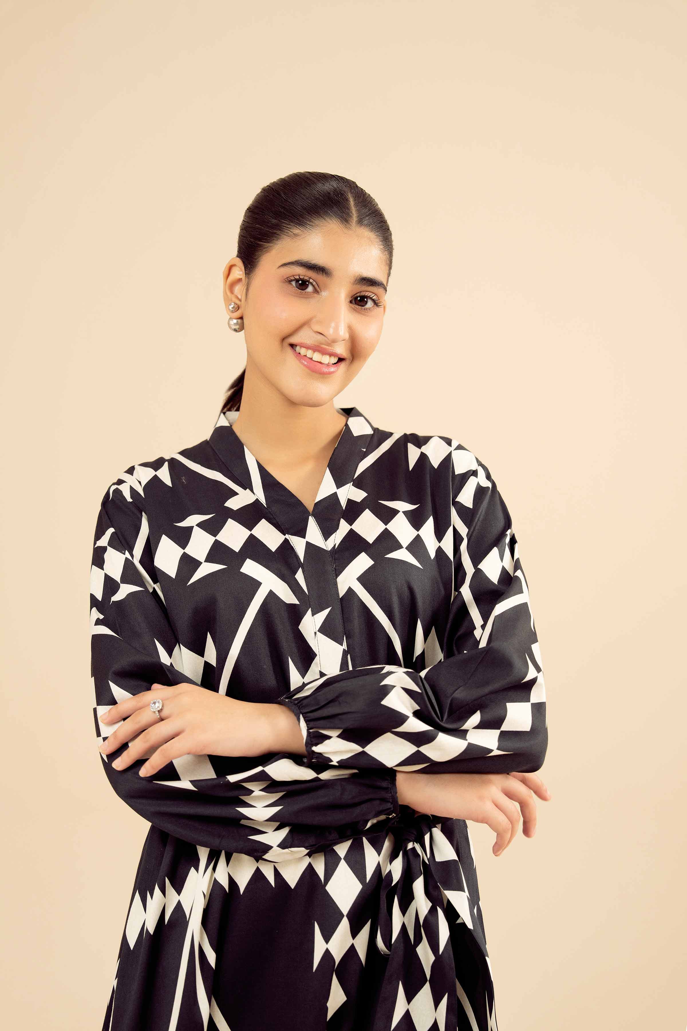 Printed Dress - AW25-20 for Women - Pret Collection | Nishat | Shop Online