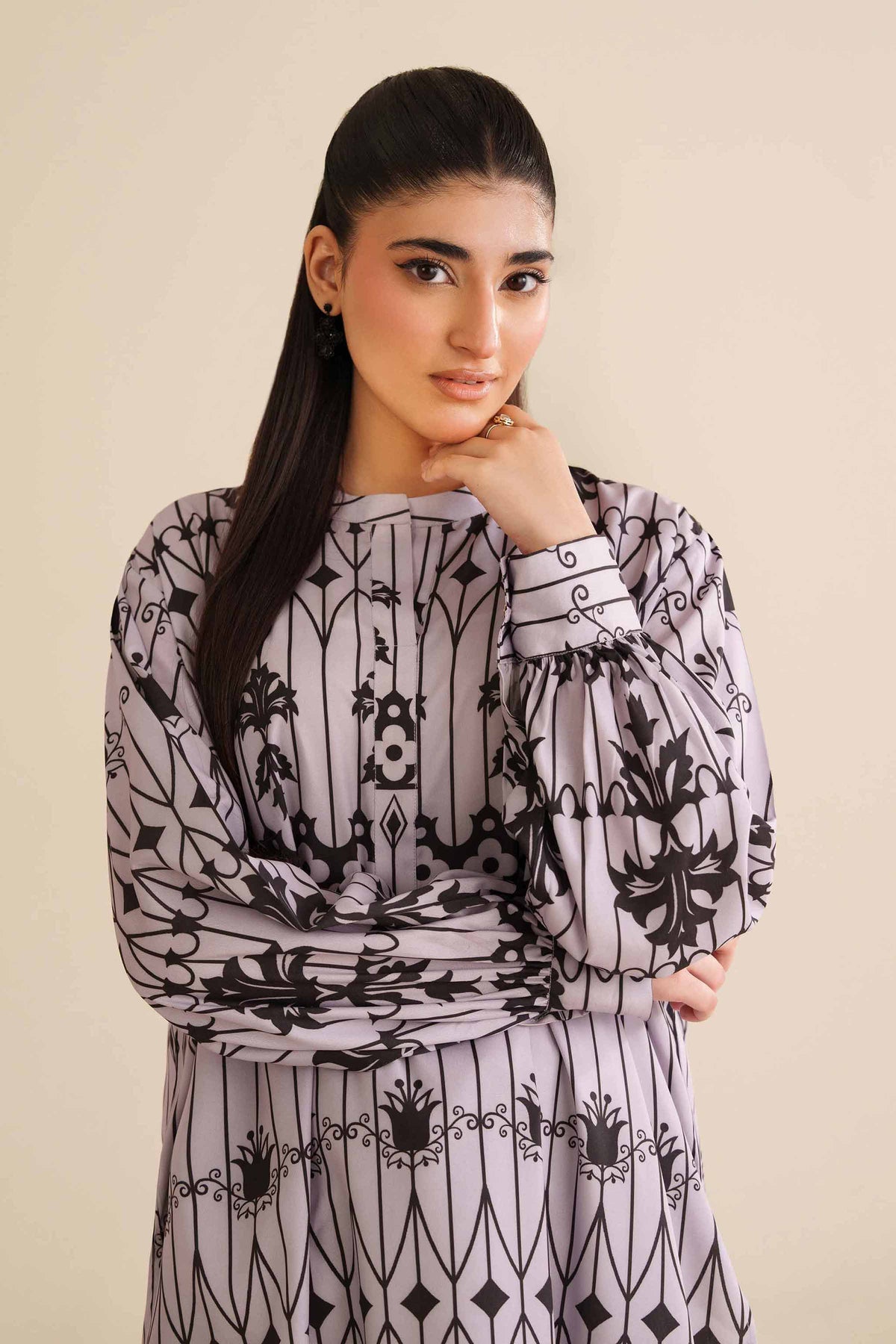 Printed Tunic - AW25-35 for Women - Pret Collection | Nishat | Shop Online