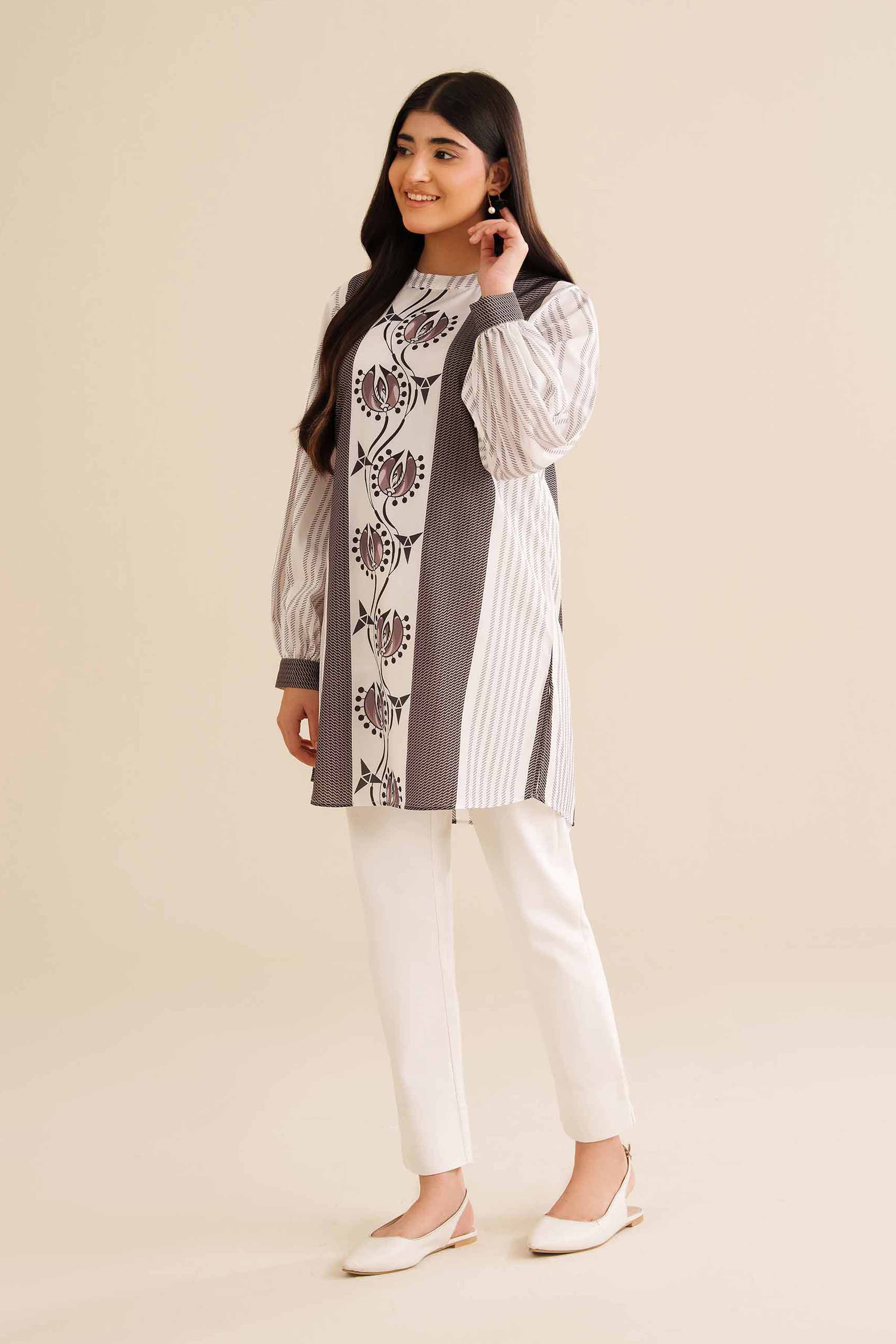 Printed Tunic - AW25-36 for Women - Pret Collection | Nishat | Shop Online