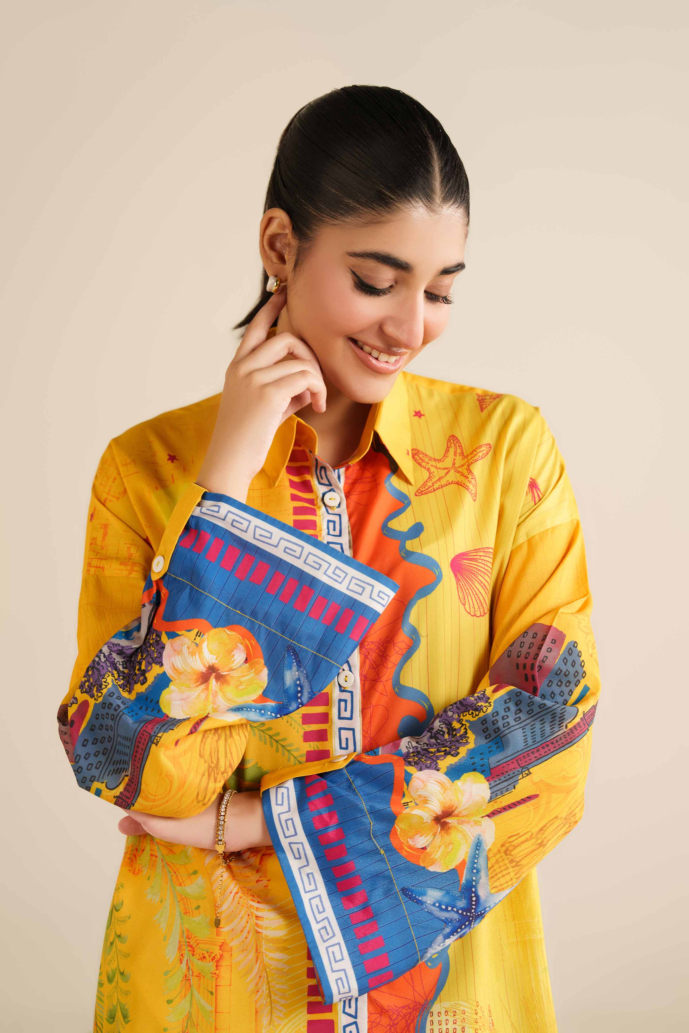 Printed Tunic - AW25-54 for Women - Pret Collection | Nishat | Shop Online