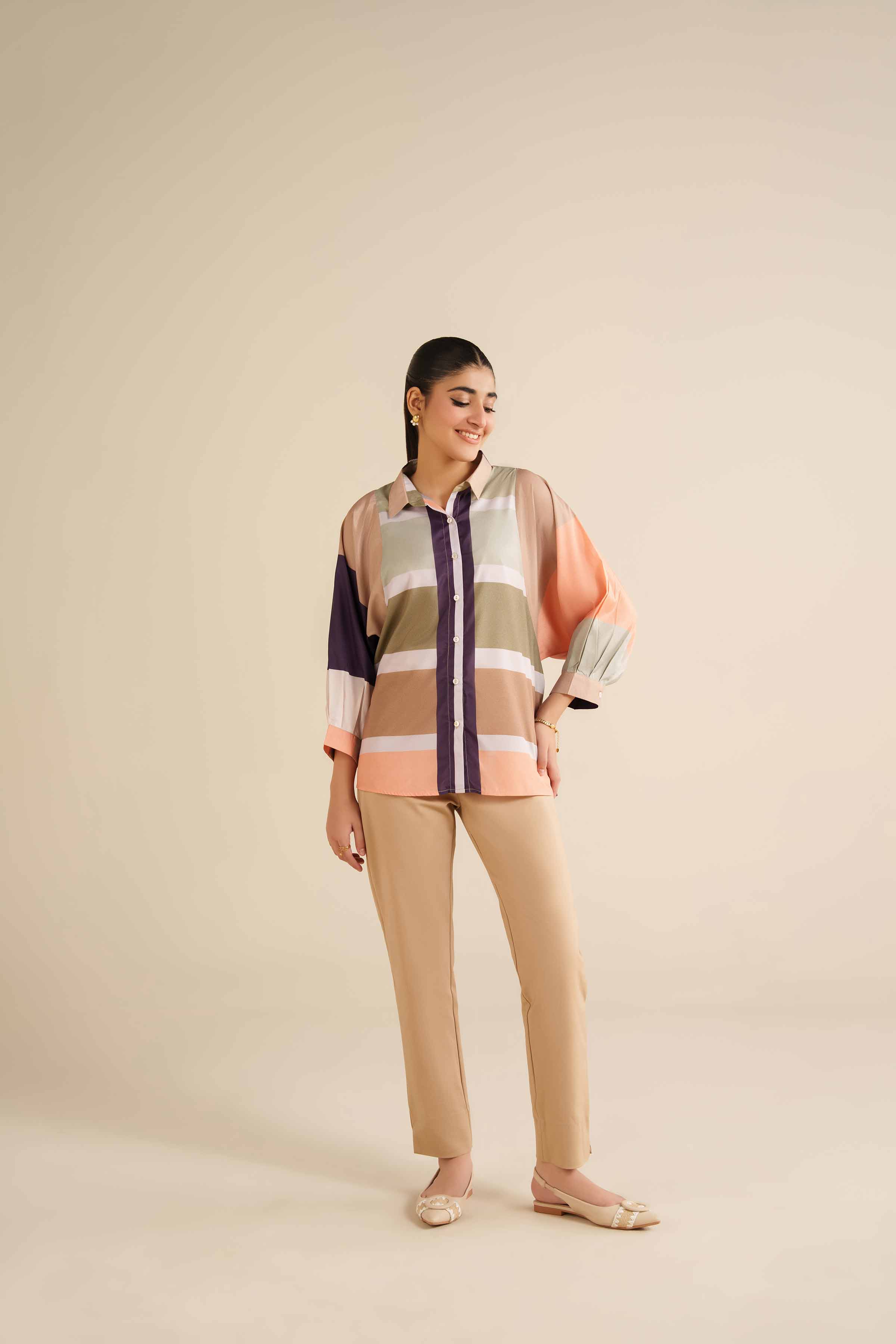 Printed Tunic - AW25-55 for Women - Pret Collection | Nishat | Shop Online