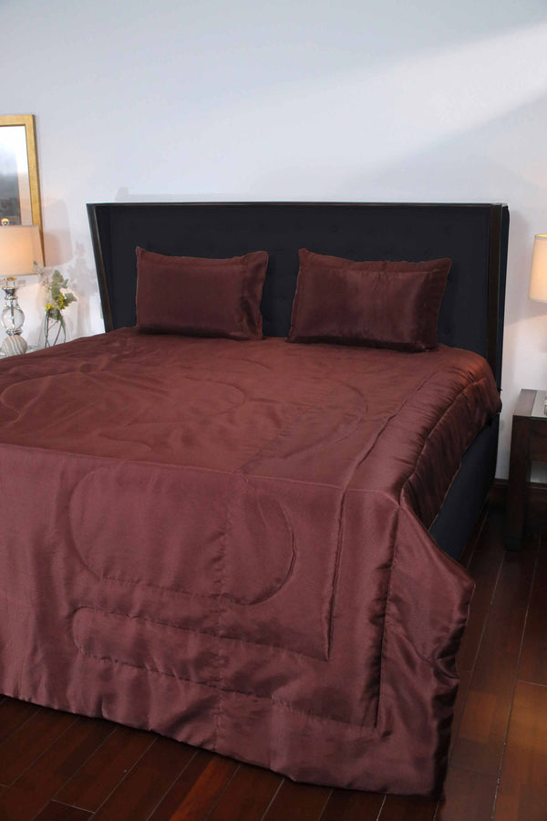 Bed Spread Coffee Rod Silk