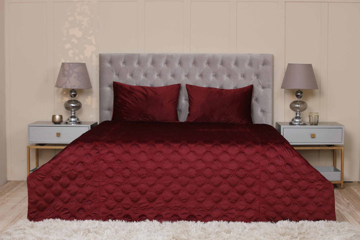 Bed Spread King Maroon