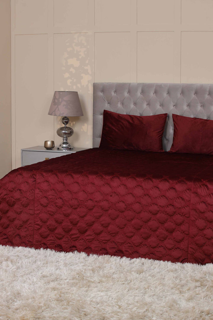 Bed Spread King Maroon