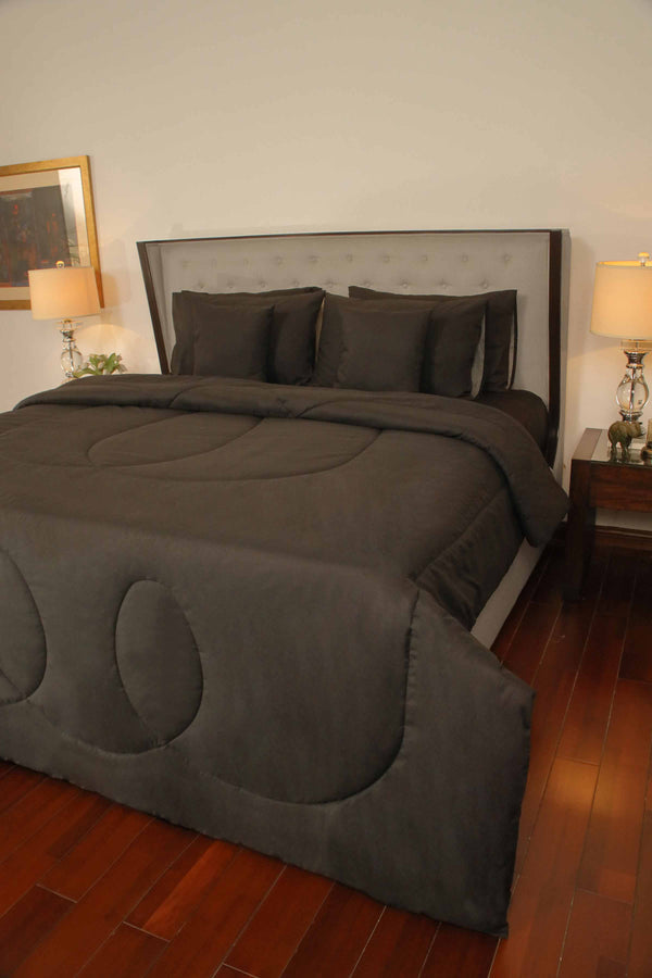 Supper Fine Sateen Bed In A Bag Black