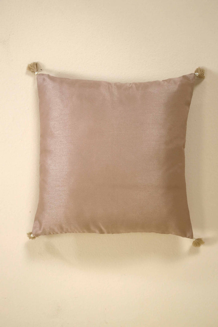 Cushion Cover Rod Silk Brown 